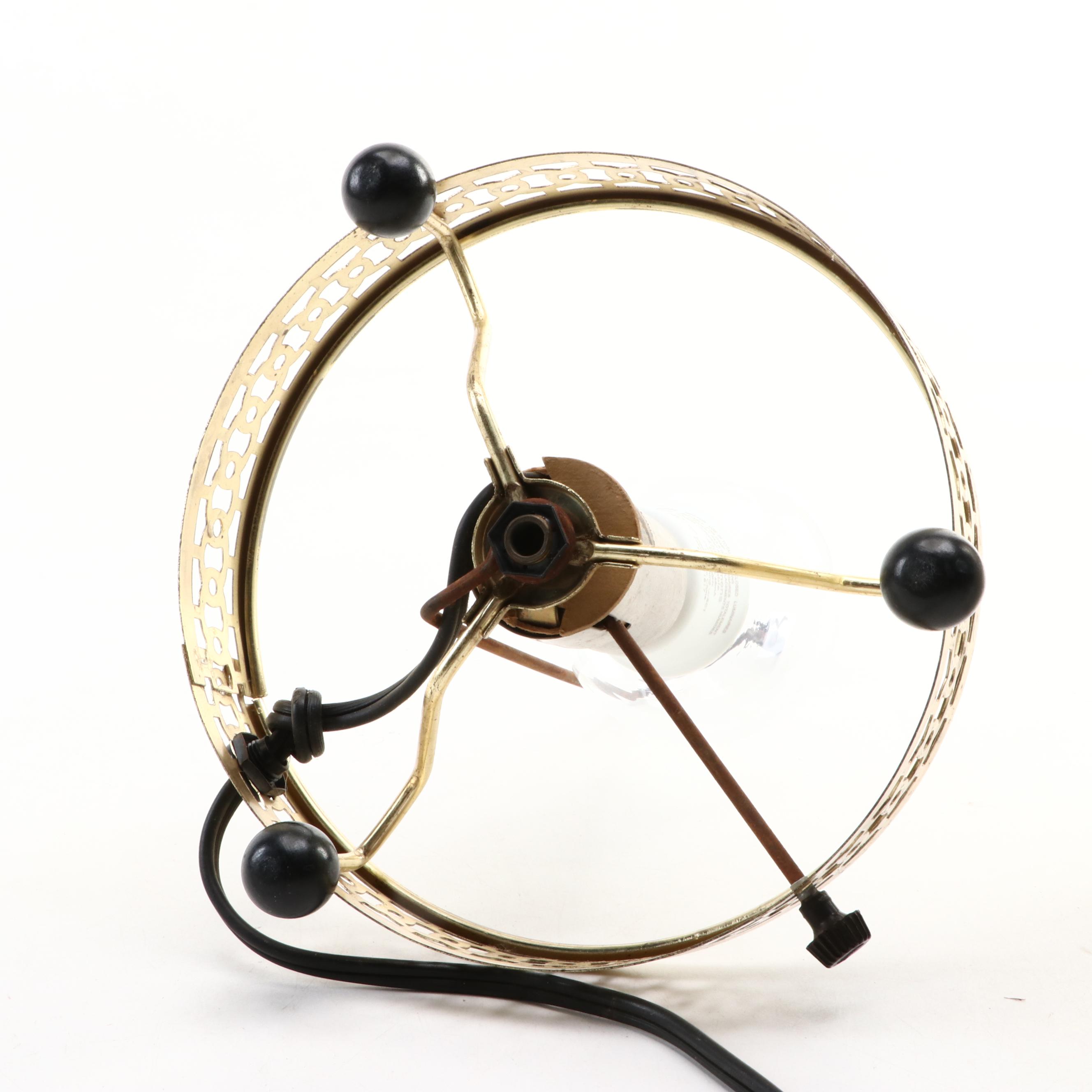 Econolite Corp. Niagara Falls Acetate Heat Motion Table Lamp, Circa 1955