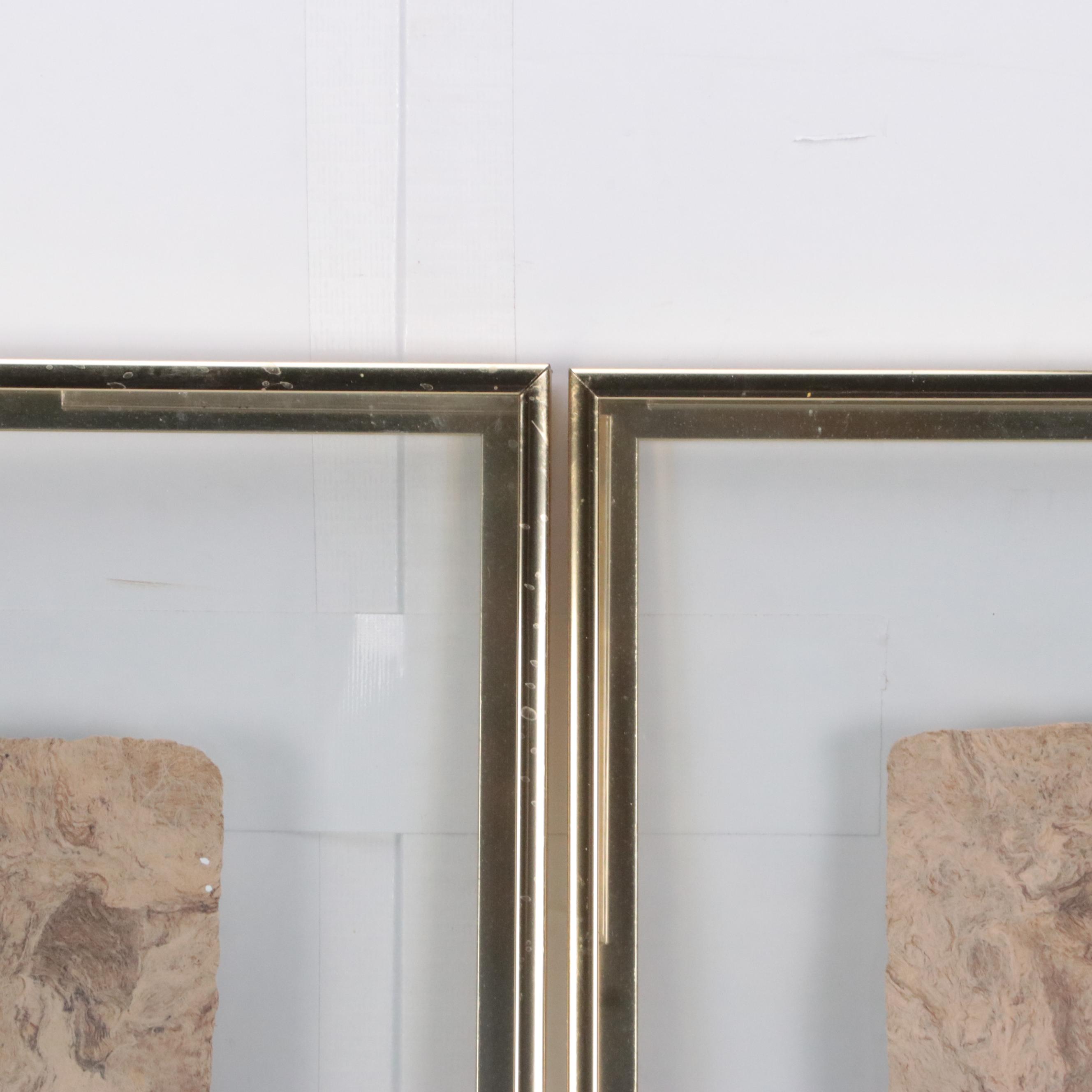 Mexican Folk Art Amate Bark Paintings of Birds and Flowers