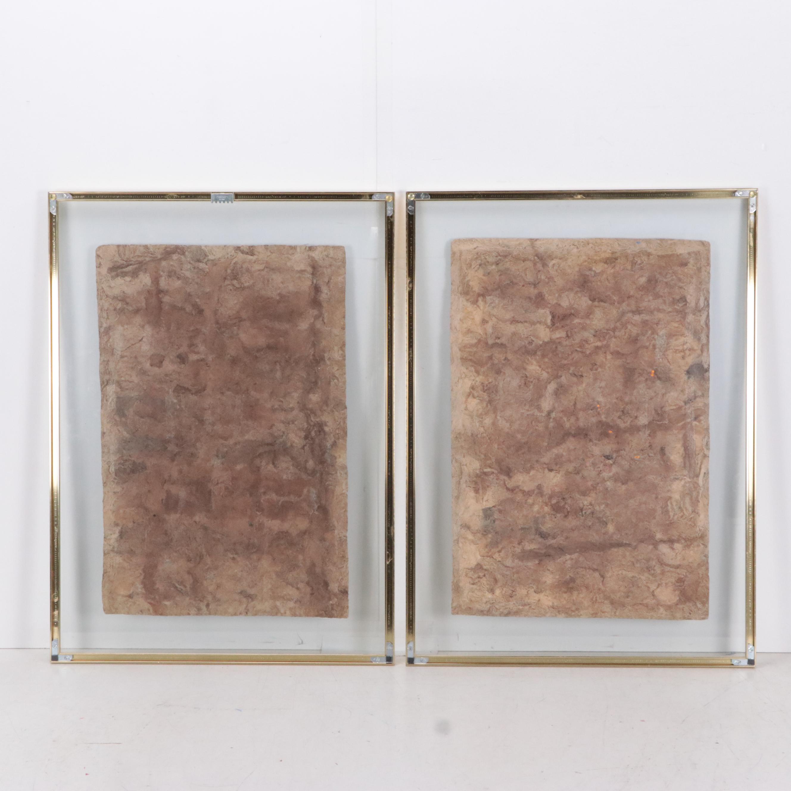 Mexican Folk Art Amate Bark Paintings of Birds and Flowers