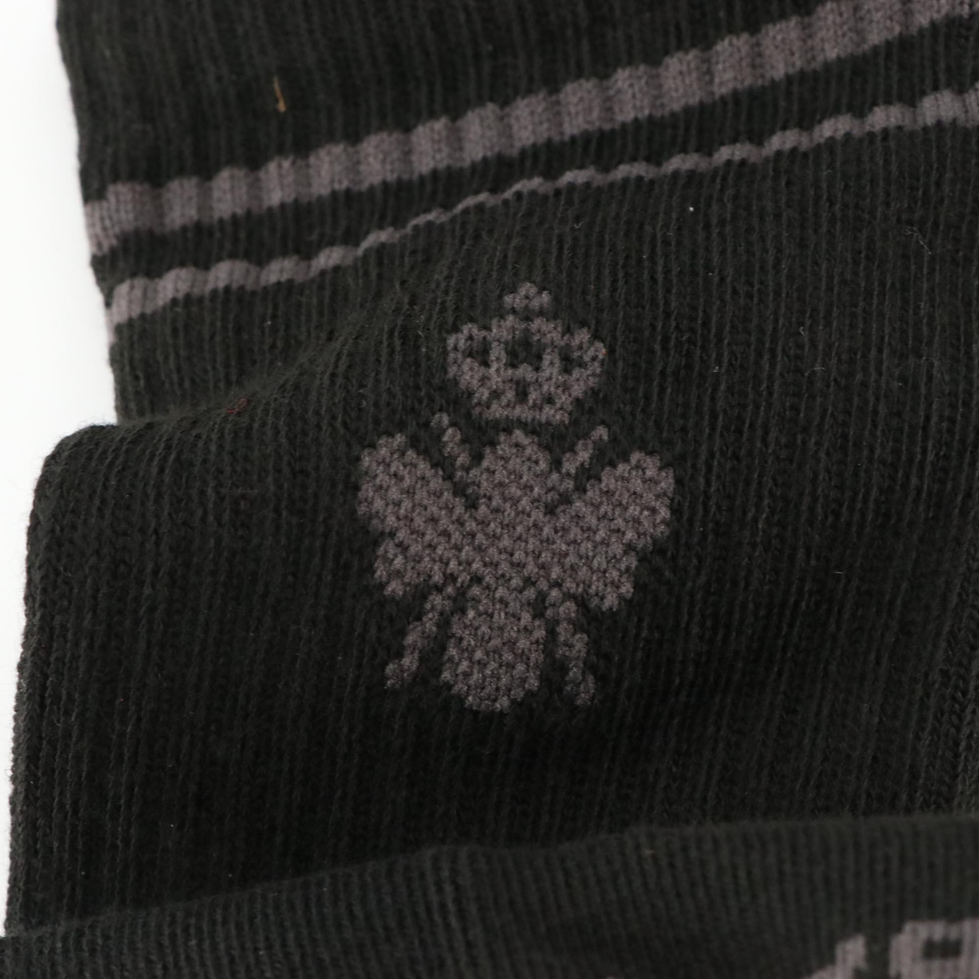 Bombas Black Cotton Blend Crew Socks