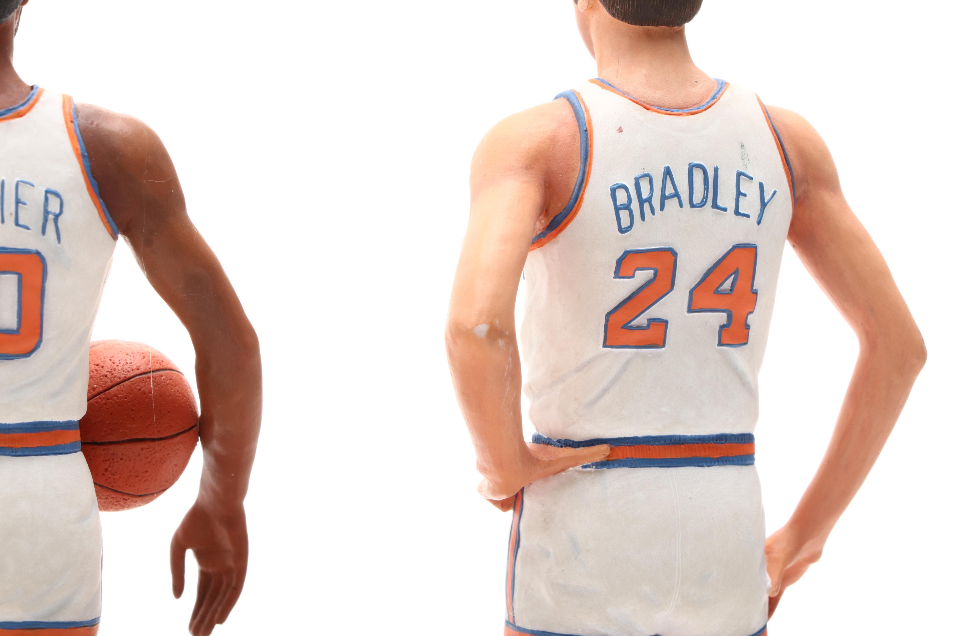 The Danbury Mint 1972-73 New York Knicks Figurine Display with Walt Frazier