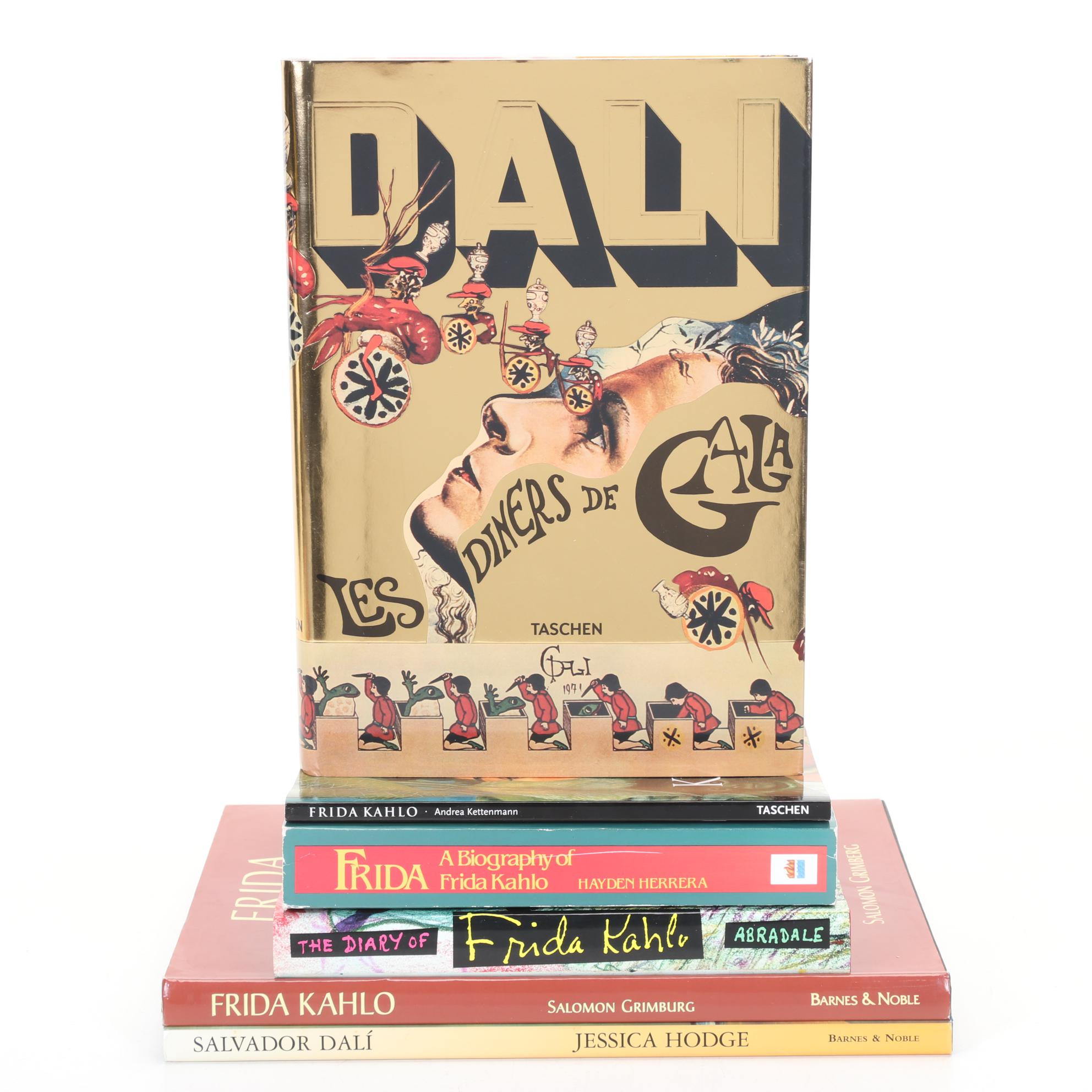 "Les dîners de Gala" by Salvador Dalí with More Books on Dalí and Frida Khalo