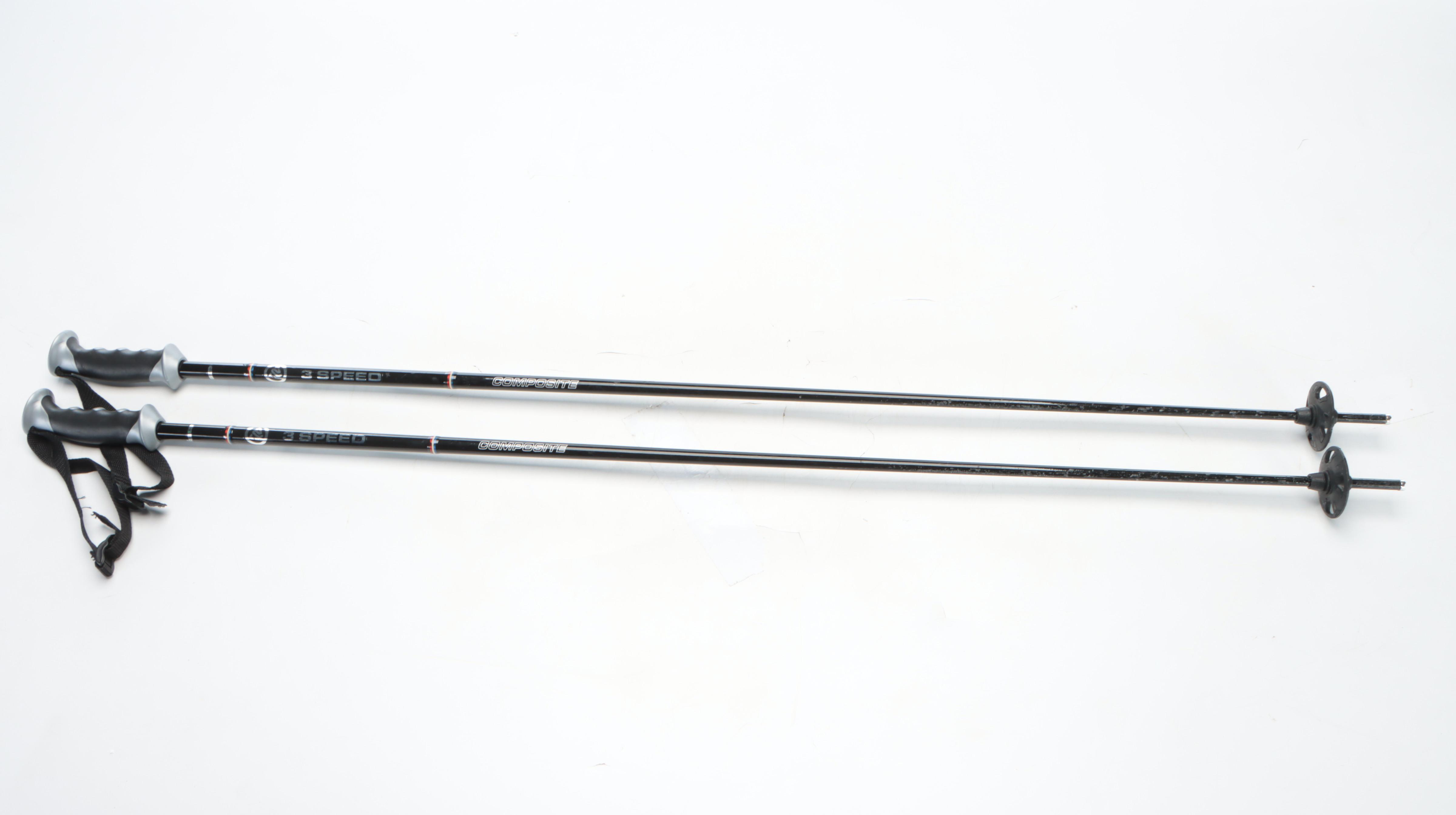 Rossignol Avenger 74 Composite Skis with Poles and Travel Bag