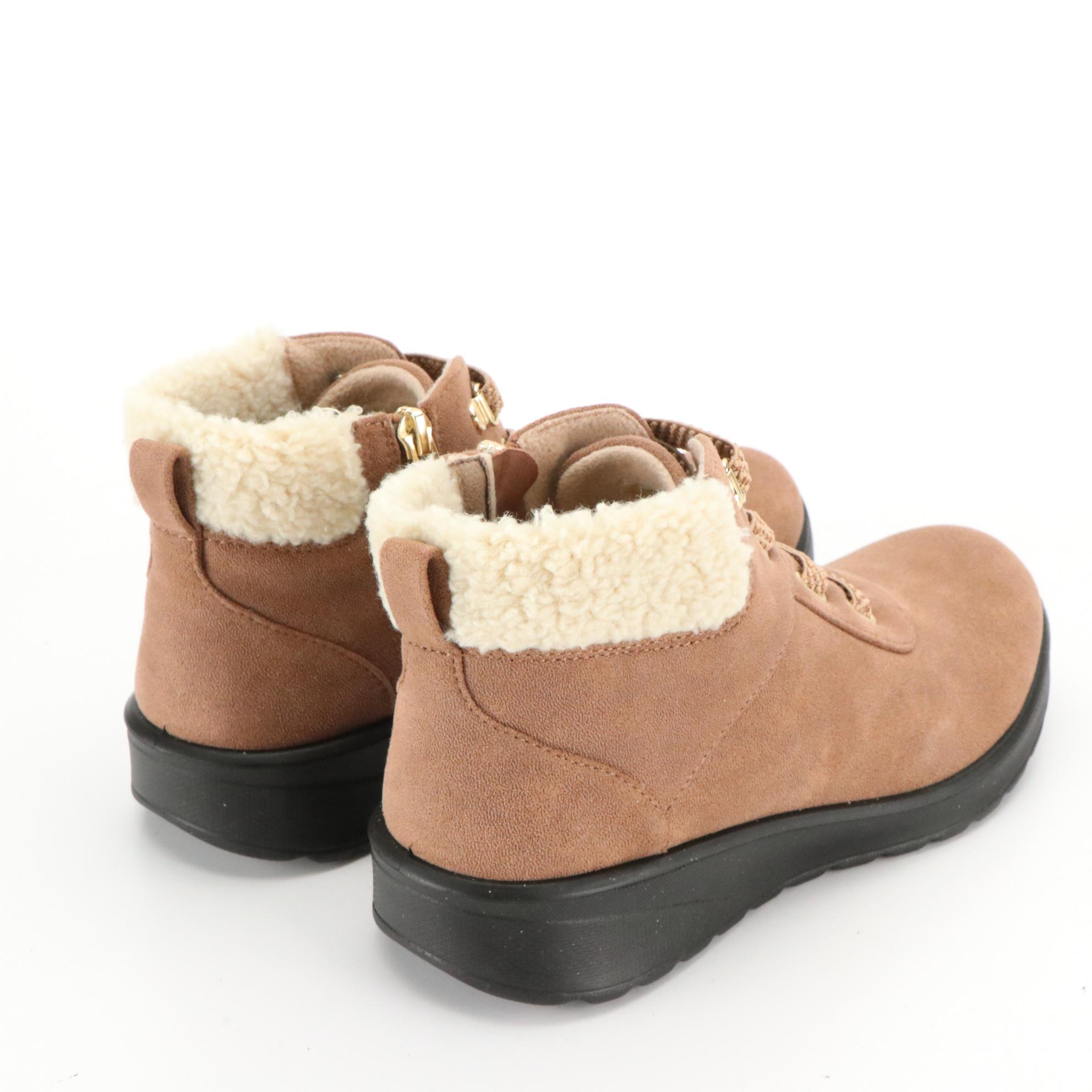 ZeroXposur Waterproof Faux Fur Puffy Boots and BZees Generation Boots, Boxes