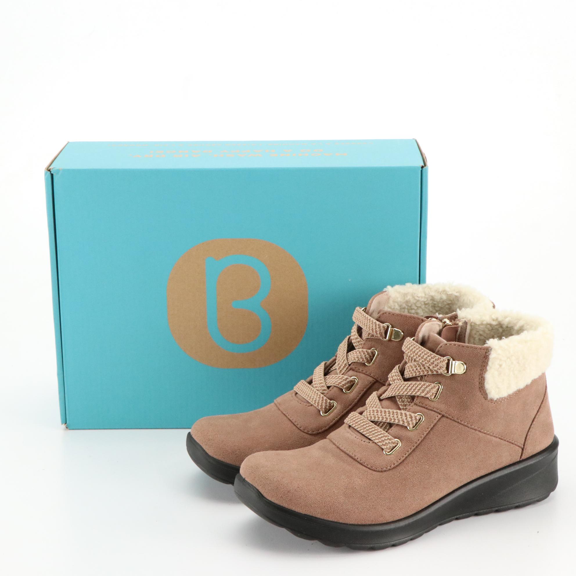 ZeroXposur Waterproof Faux Fur Puffy Boots and BZees Generation Boots, Boxes