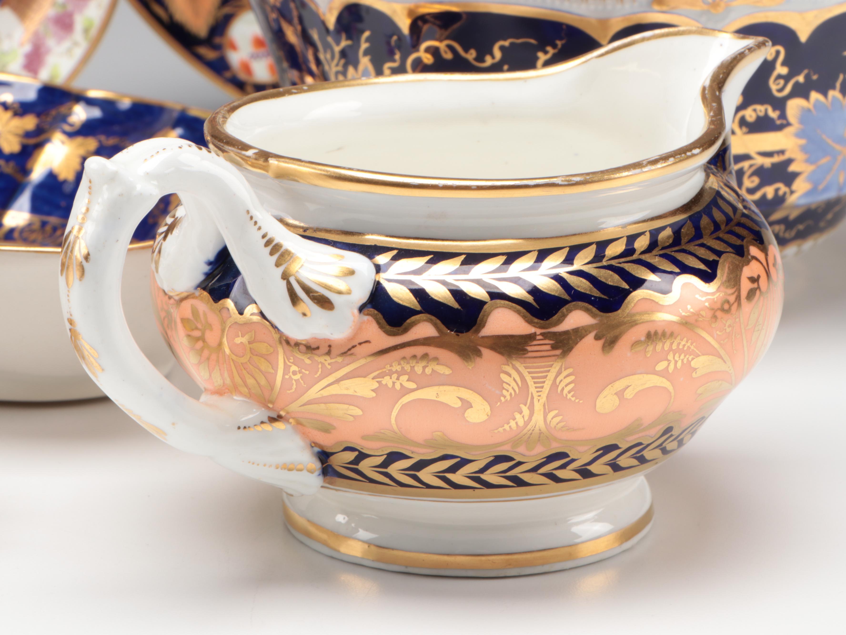 Minton Georgian Coffee Cup with Other English Porcelain Tableware
