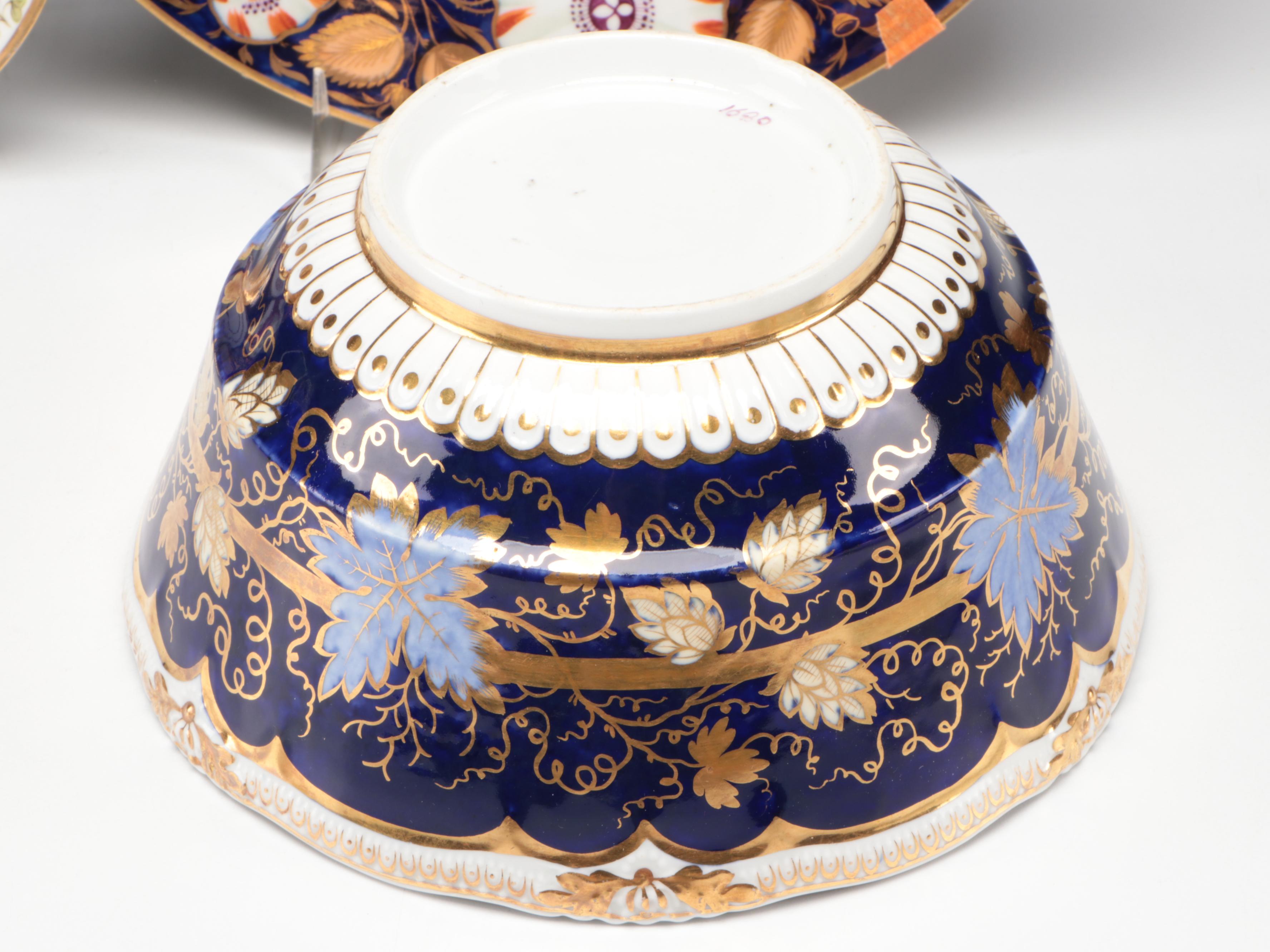 Minton Georgian Coffee Cup with Other English Porcelain Tableware