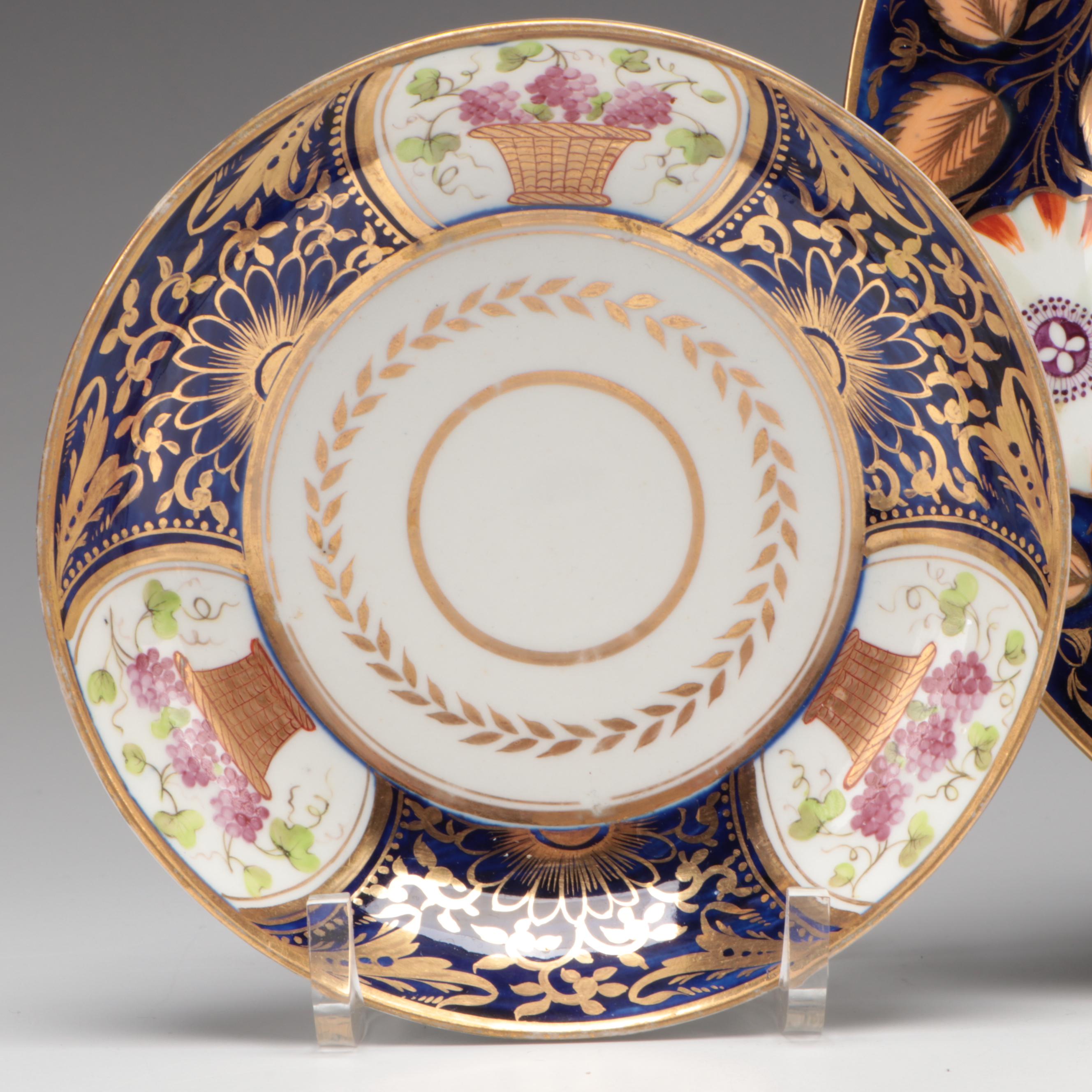 Minton Georgian Coffee Cup with Other English Porcelain Tableware