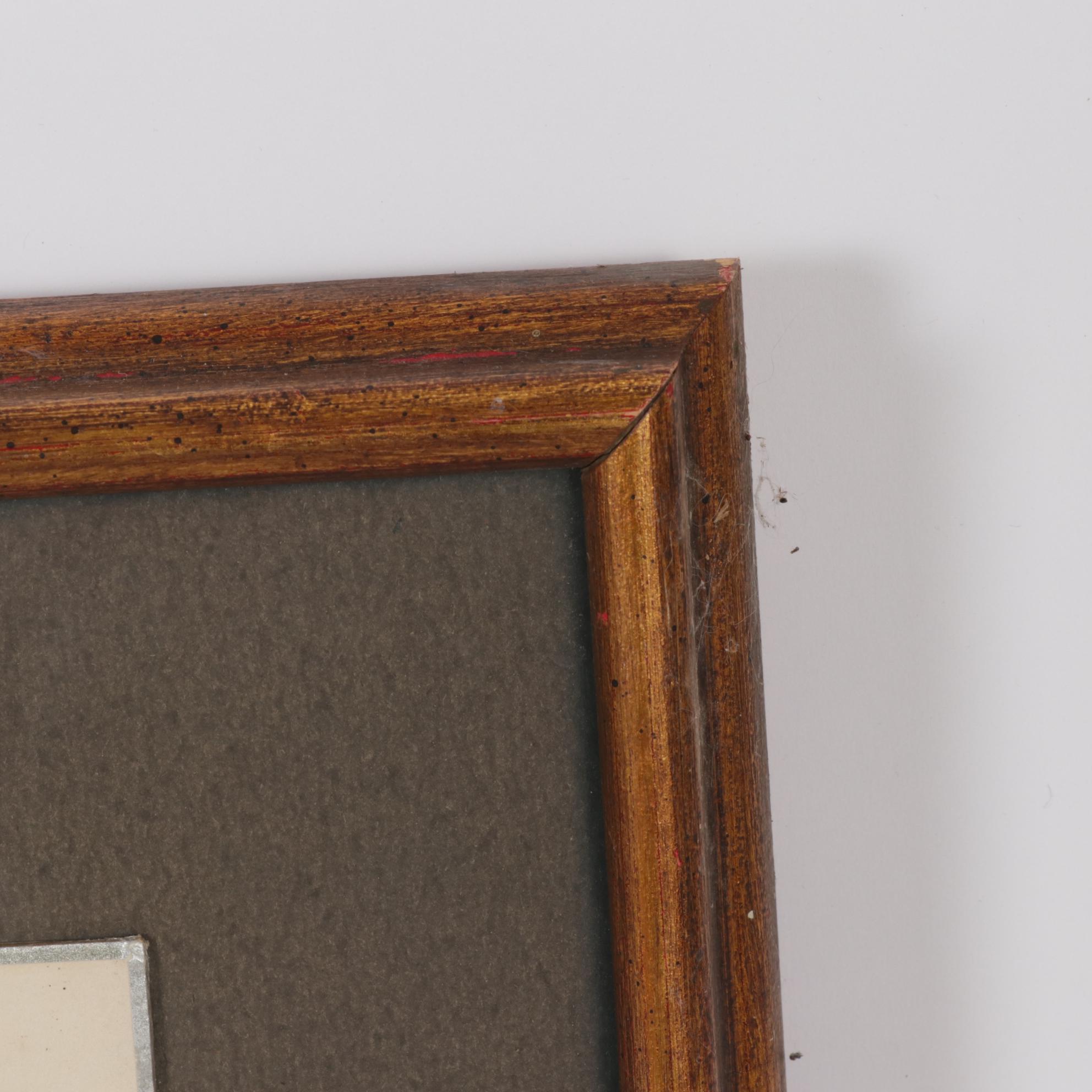 Two Japanese Chigiri-e Collages of Floral Landscapes