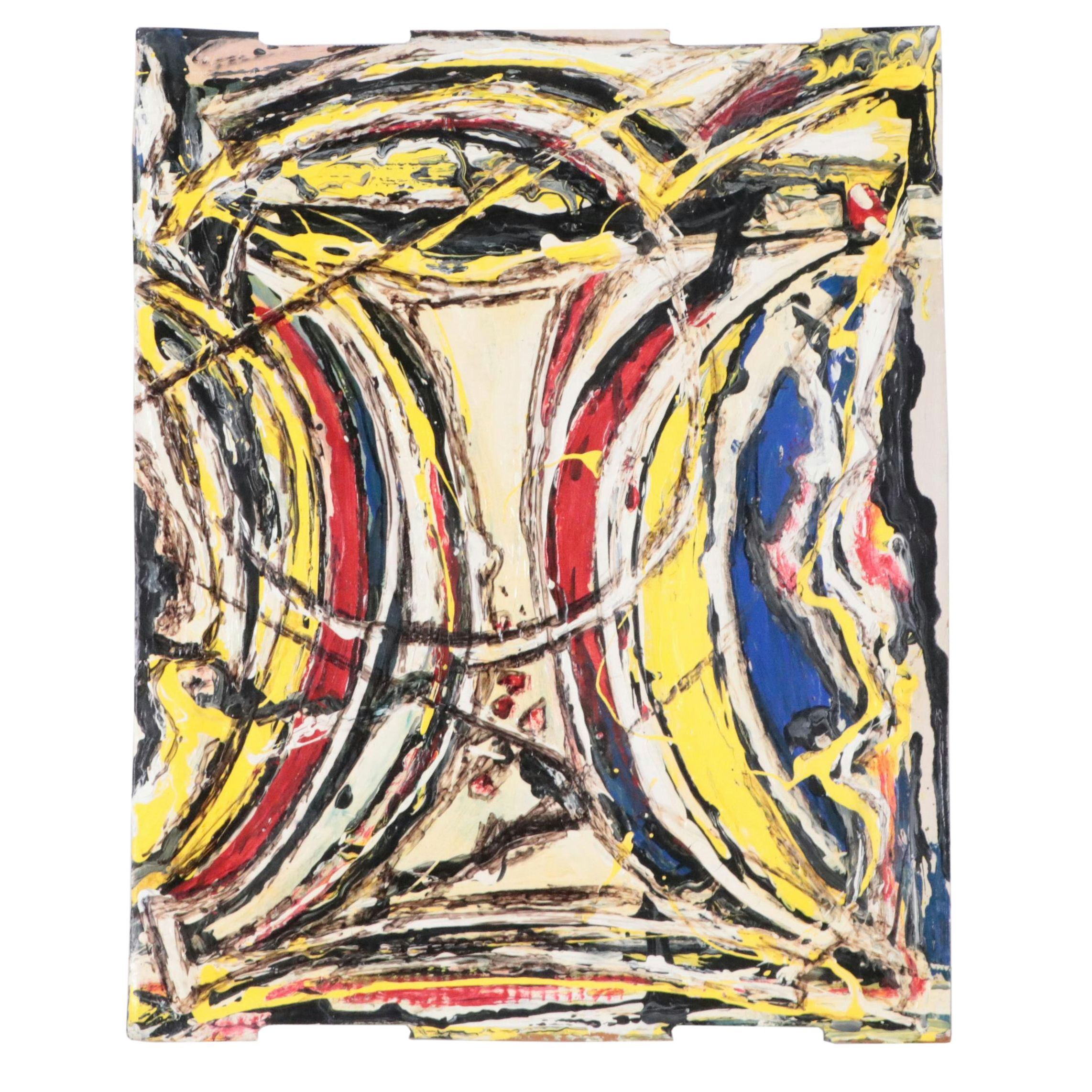 Albert “Alberto” Juliano Abstract Acrylic Painting "I Am What I Am"