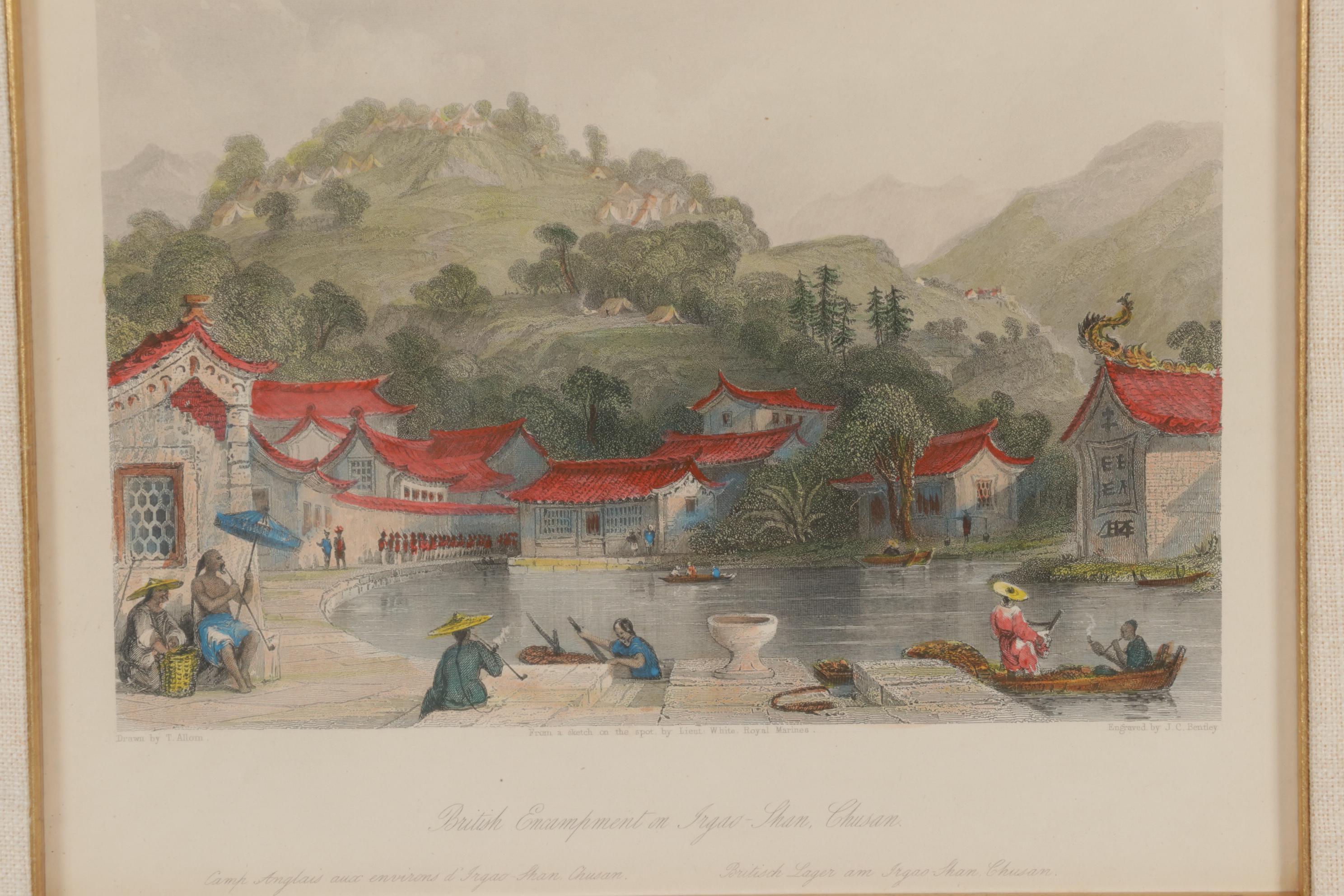Hand-Colored Engravings after Thomas Allom from "China, in a Series of Views"