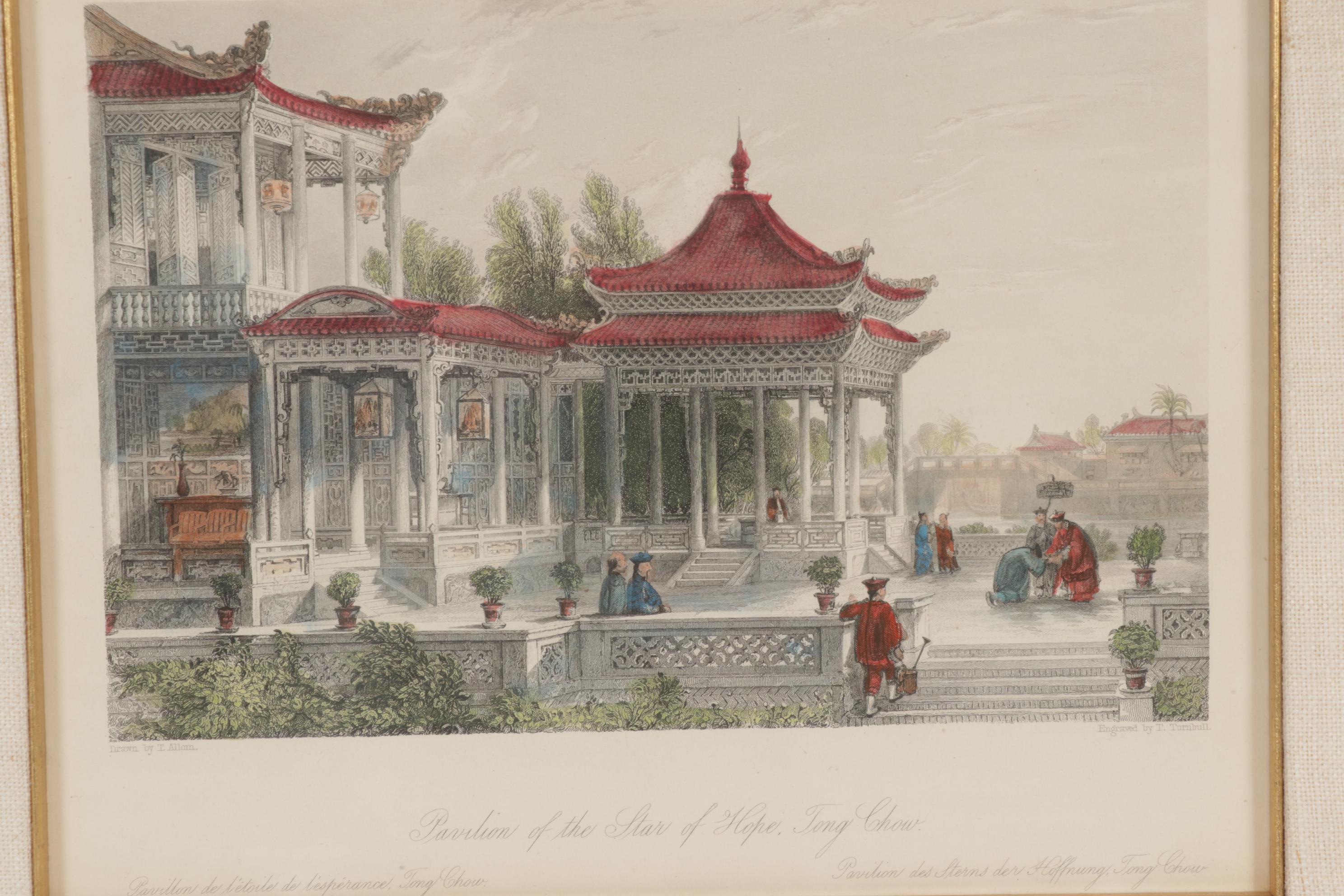 Hand-Colored Engravings after Thomas Allom from "China, in a Series of Views"