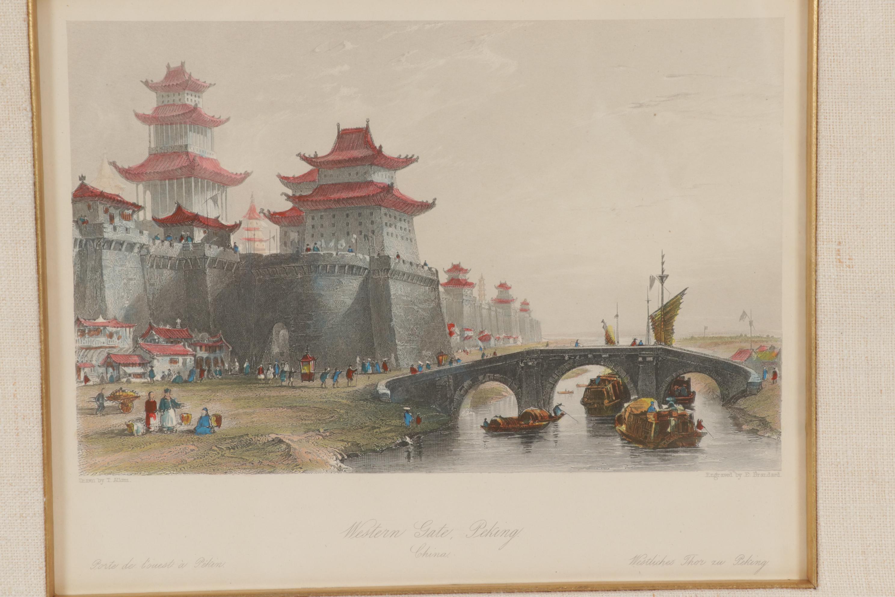 Hand-Colored Engravings after Thomas Allom from "China, in a Series of Views"