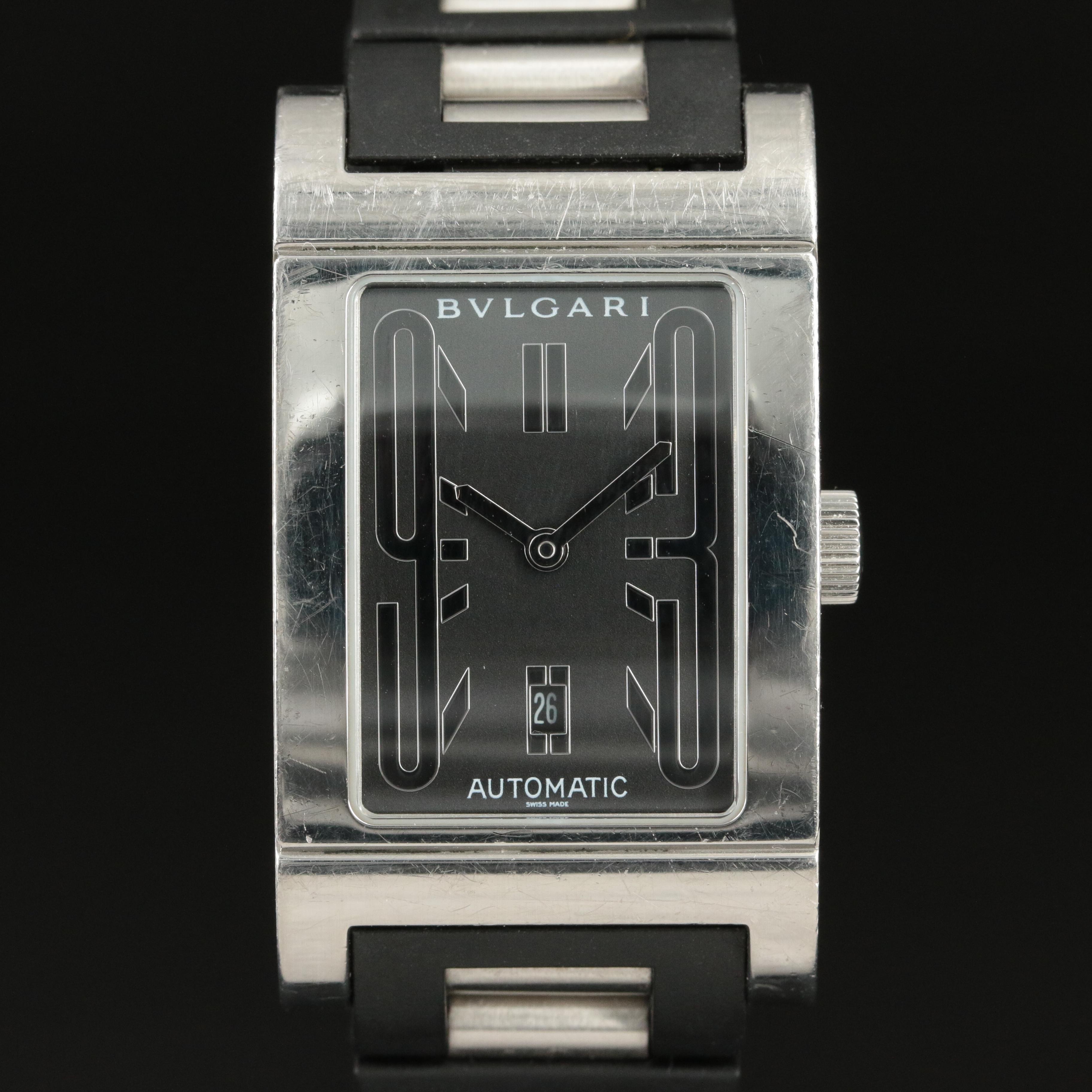 BVLGARI Rettangolo Stainless Steel Automatic Watch