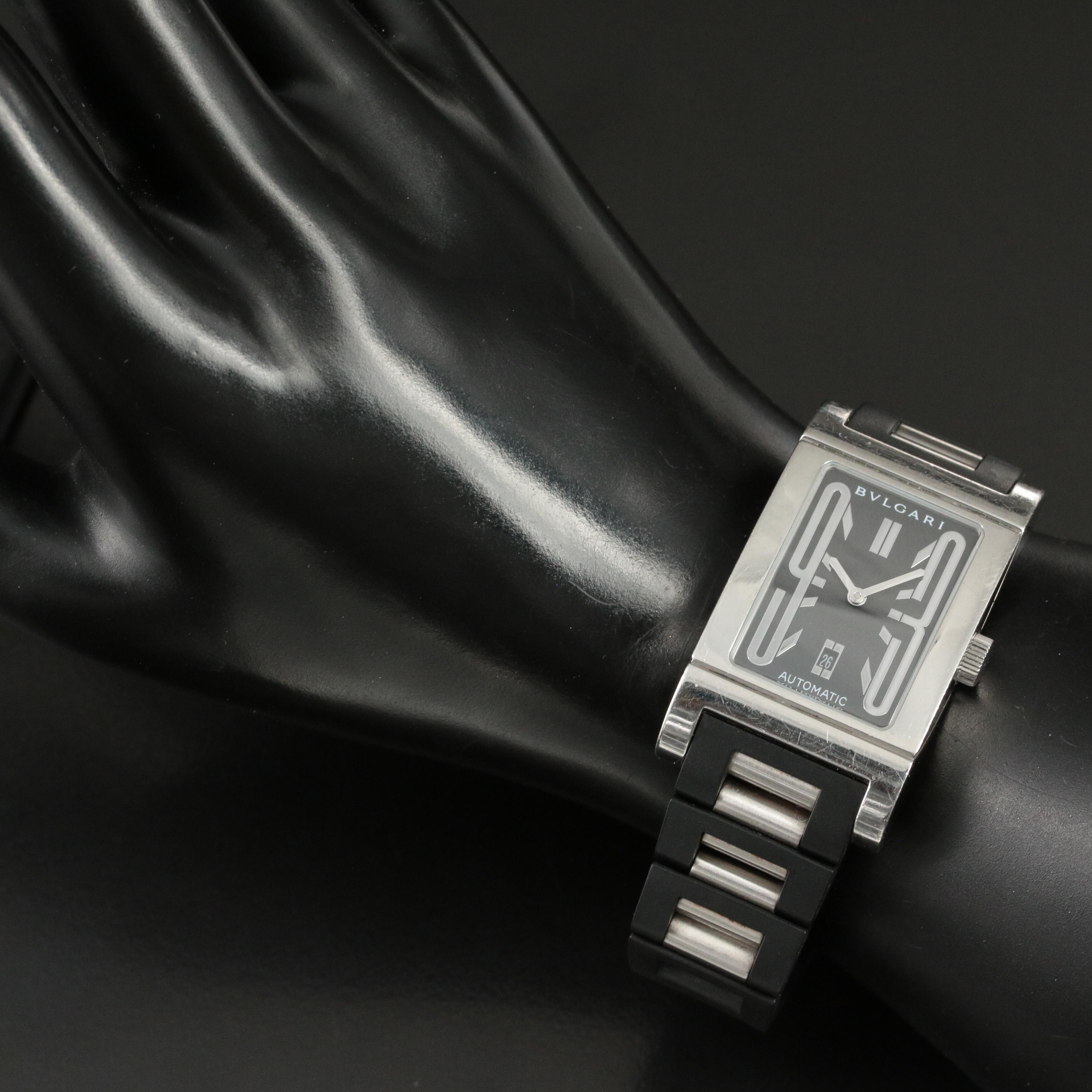 BVLGARI Rettangolo Stainless Steel Automatic Watch