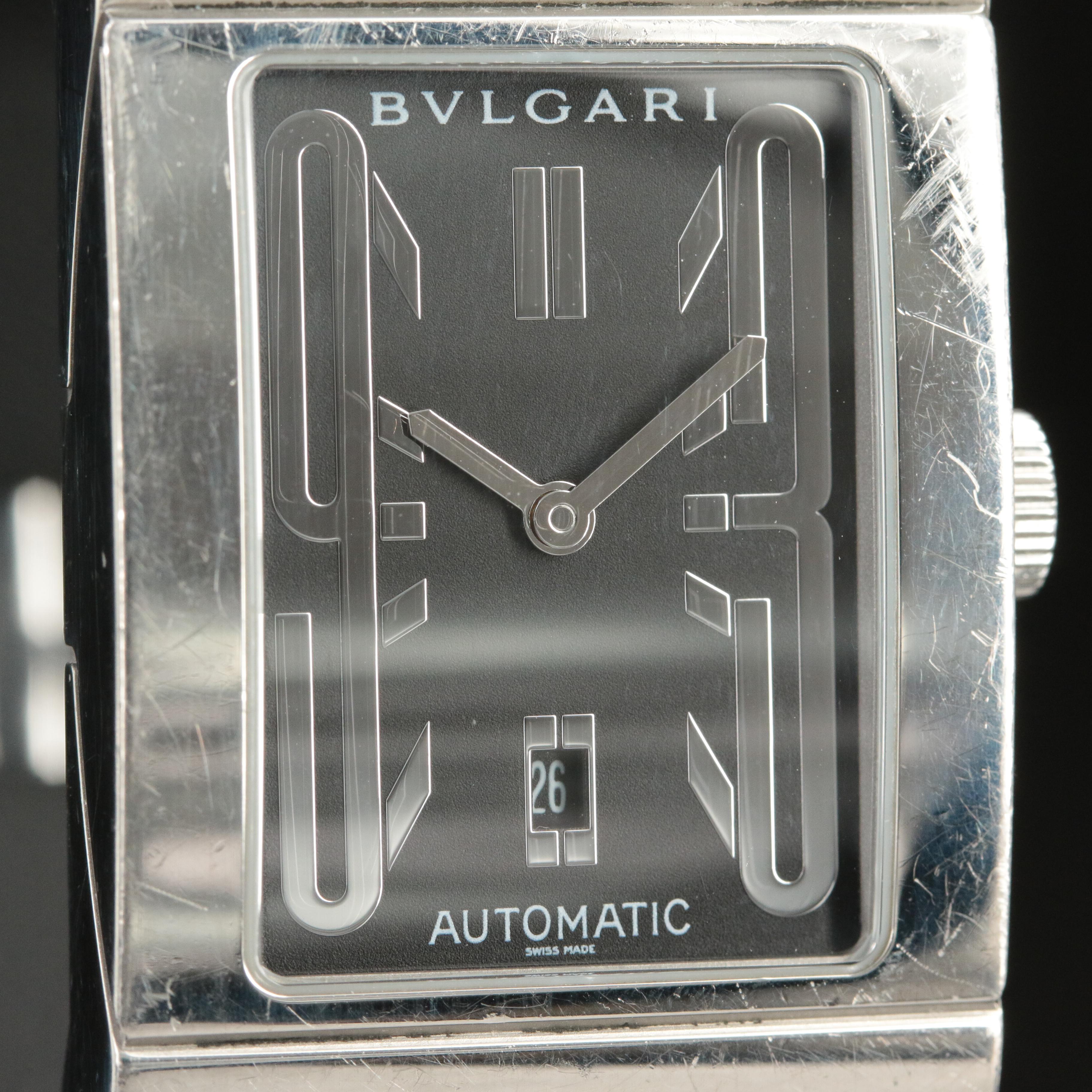 BVLGARI Rettangolo Stainless Steel Automatic Watch