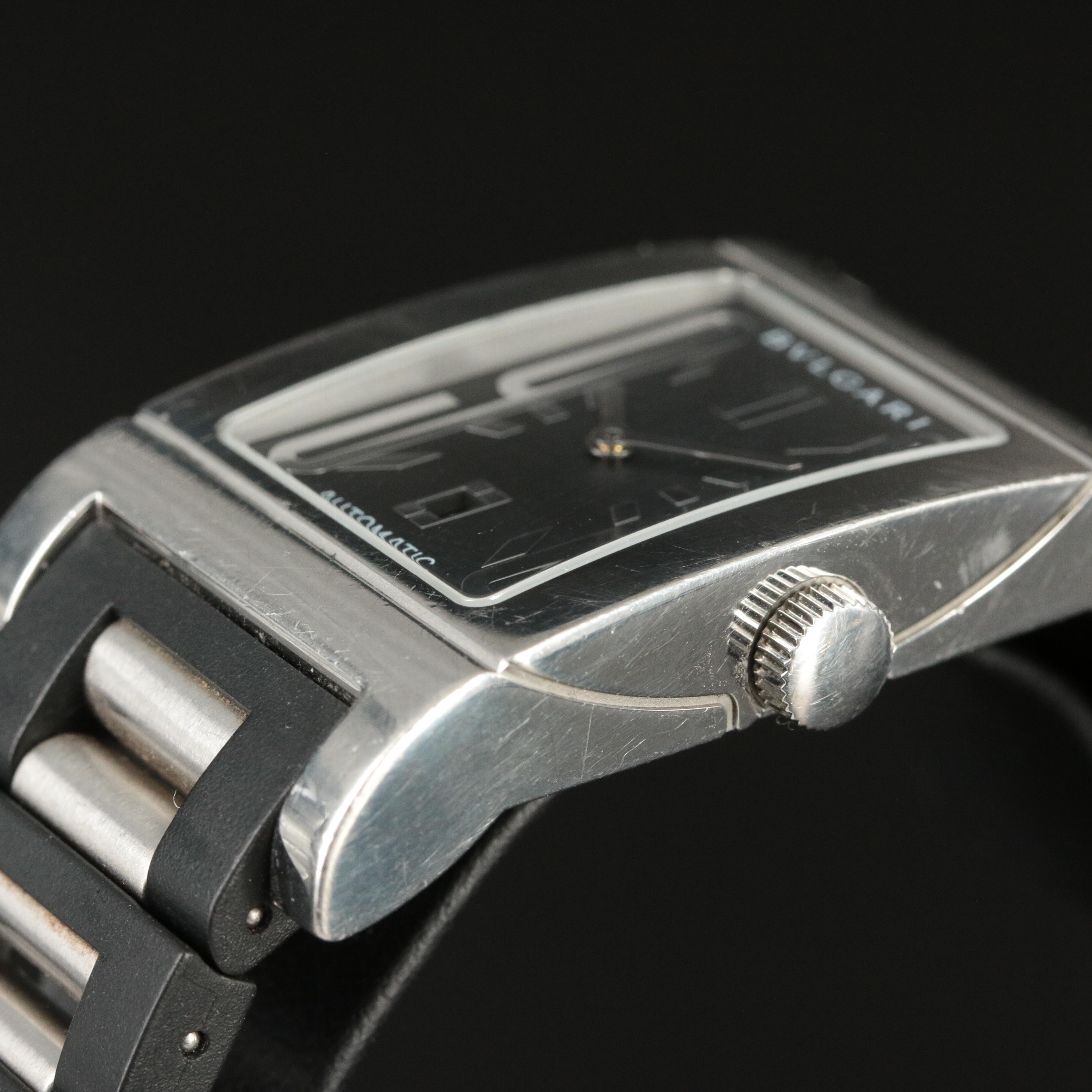 BVLGARI Rettangolo Stainless Steel Automatic Watch