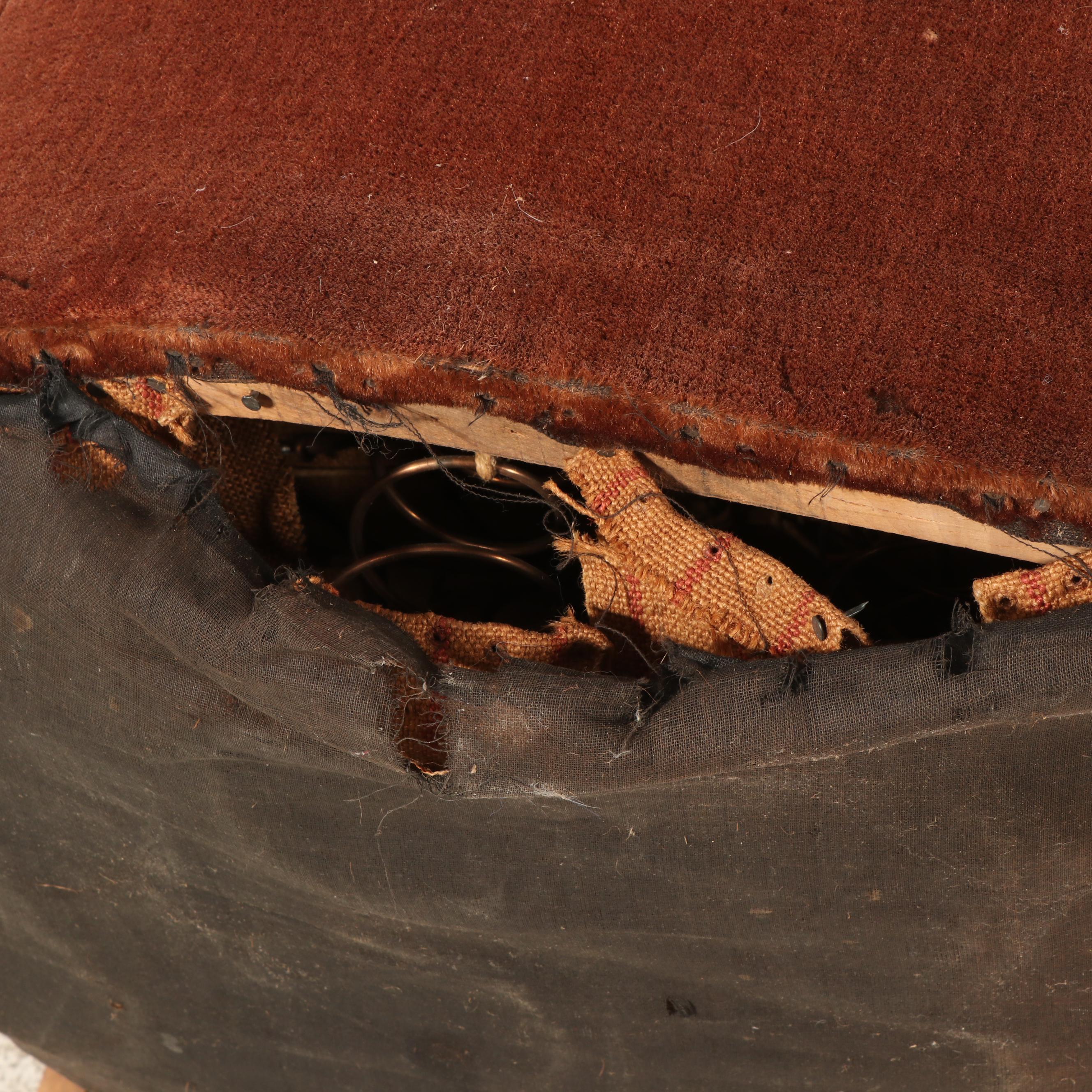 Pair of Art Deco Custom-Upholstered Tub Chairs, Circa 1930