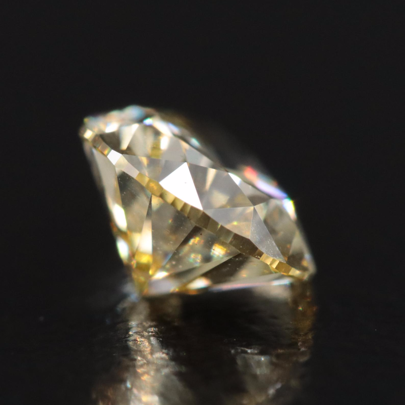Loose 1.26 CT Lab Grown Fancy Intense Yellow Diamond