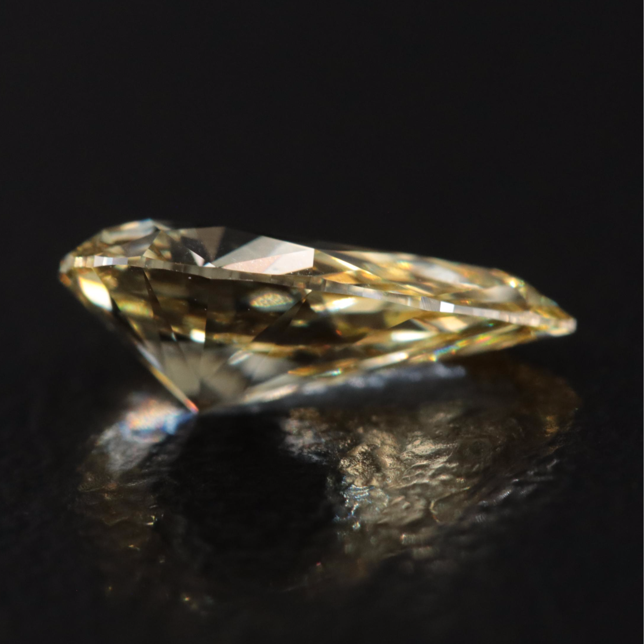 Loose 1.26 CT Lab Grown Fancy Intense Yellow Diamond