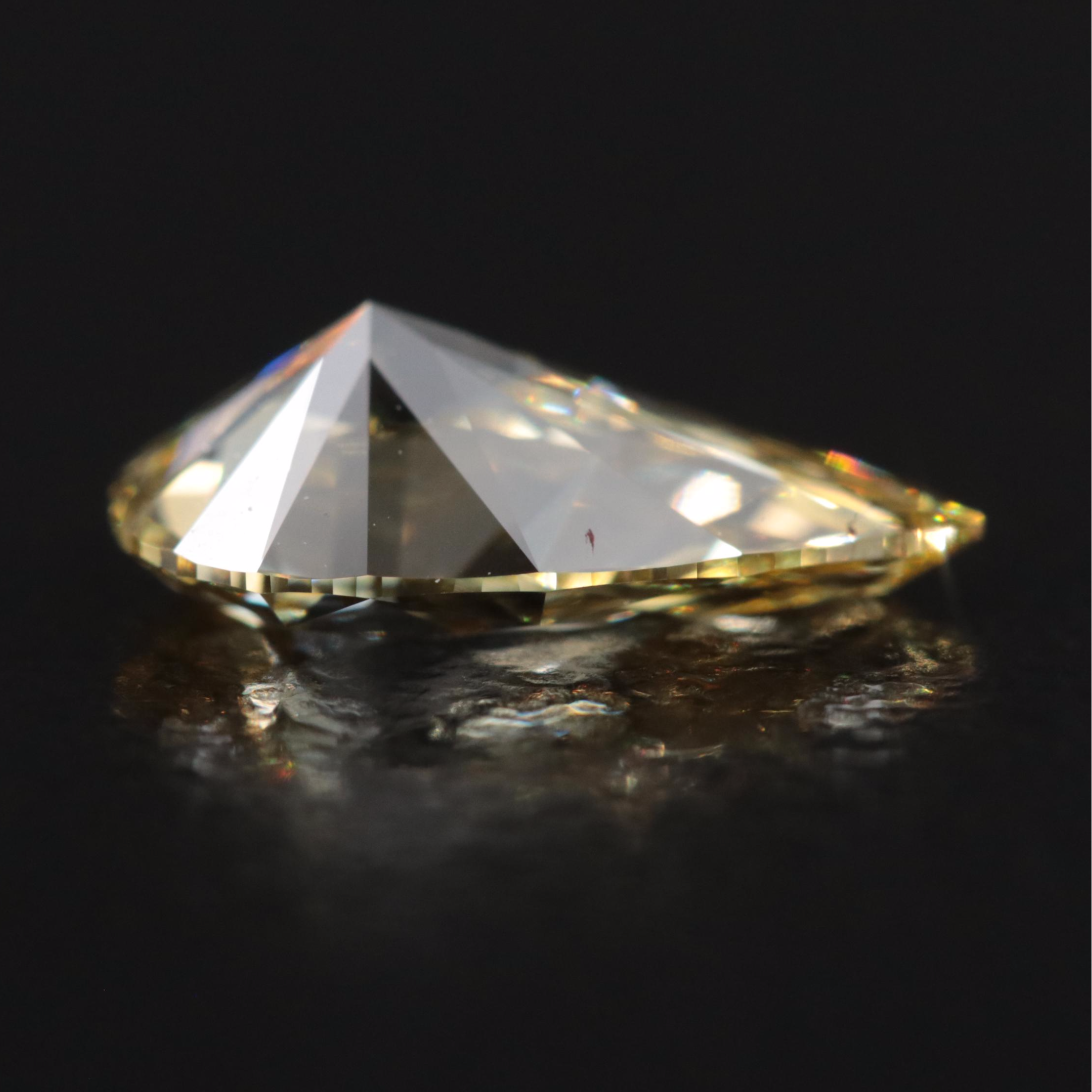 Loose 1.26 CT Lab Grown Fancy Intense Yellow Diamond