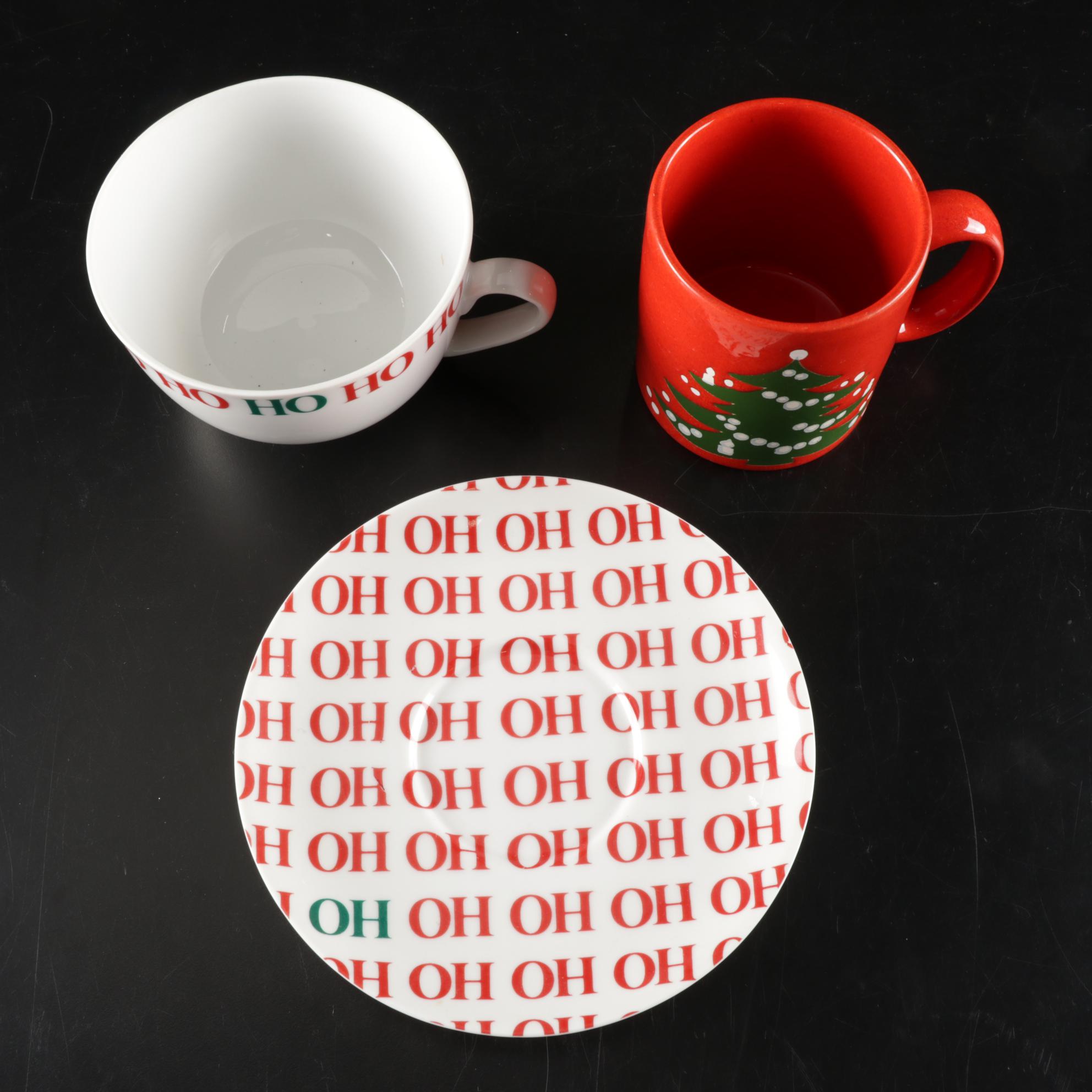 Christmas Platters, Mugs, and Cookie Cutters