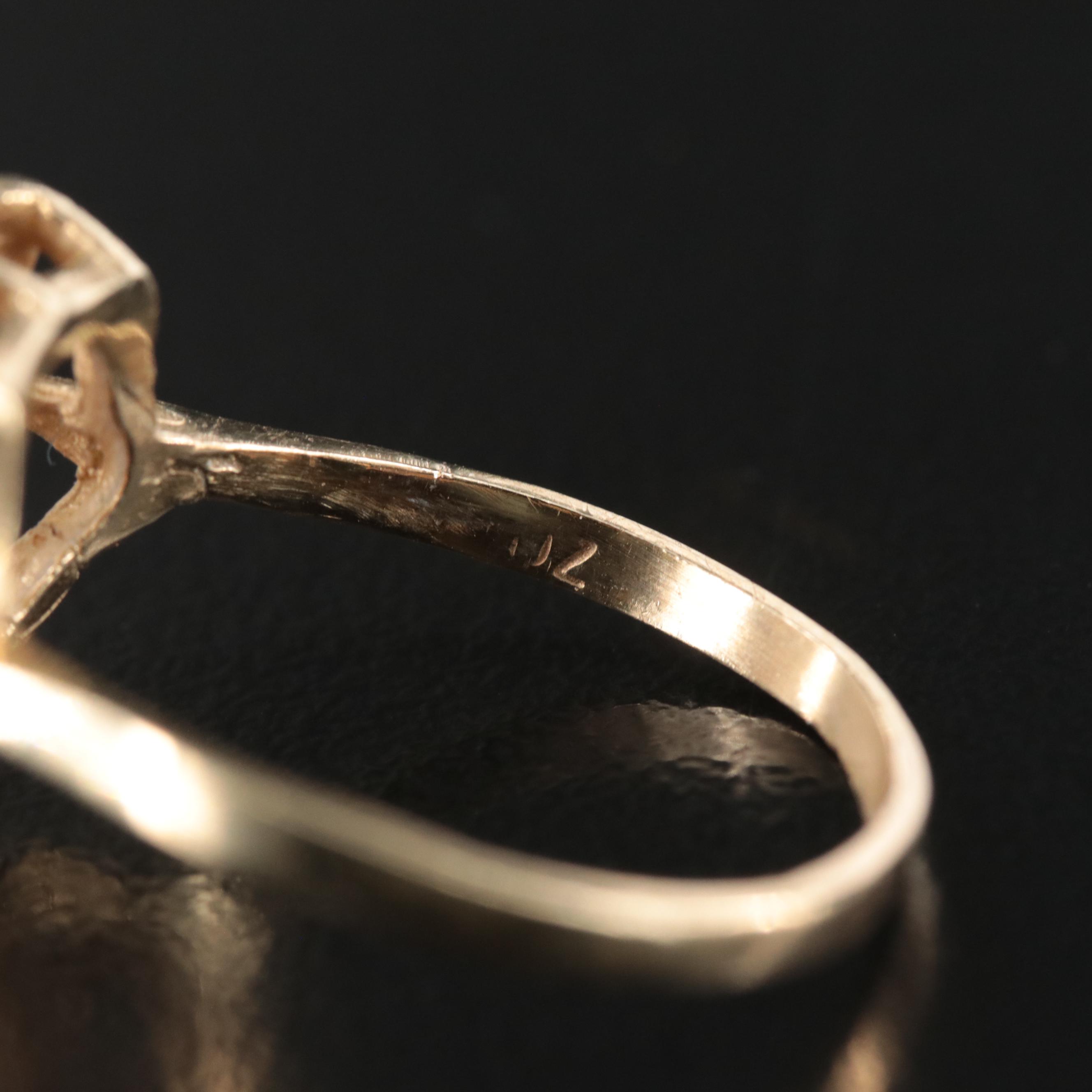 14K "Aries" Goat Ring