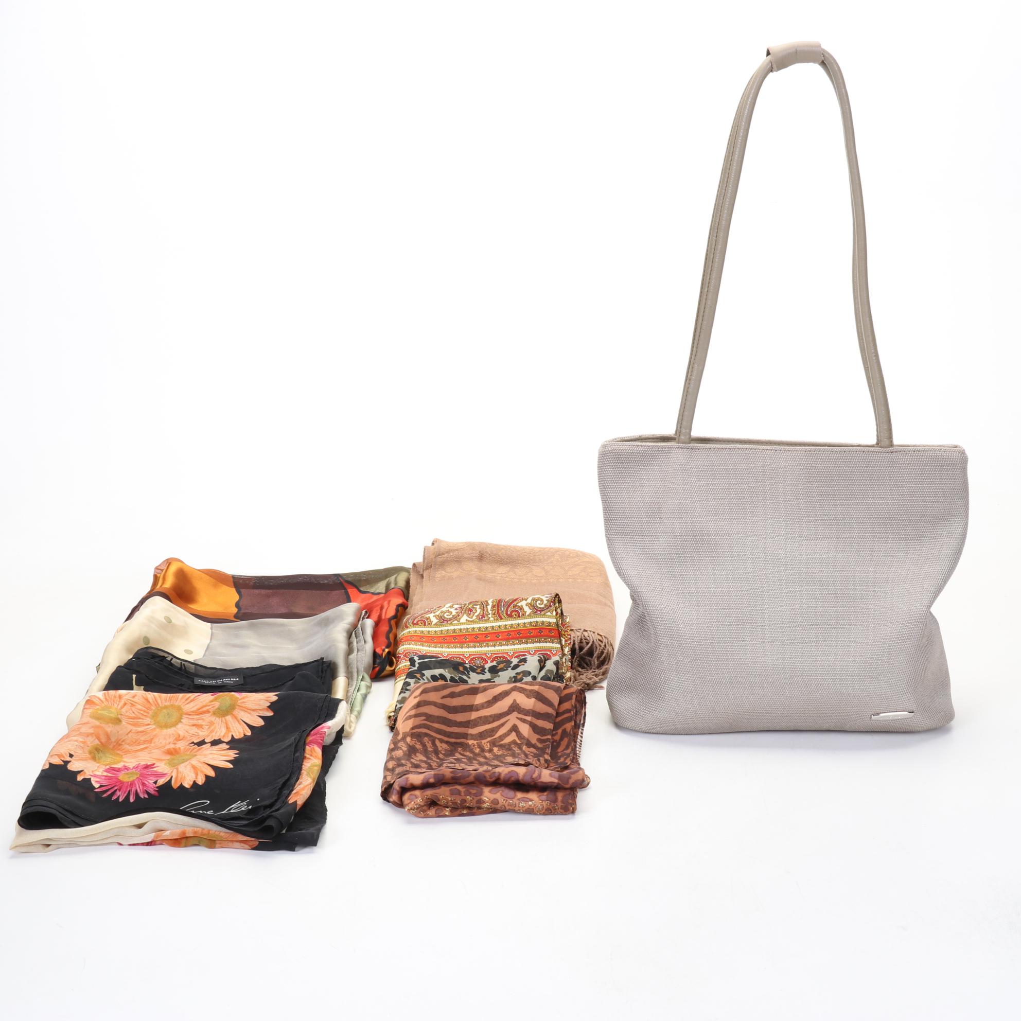 Casual Nine West Tote With Fashion Scarves, Including Eco, and Pashmina