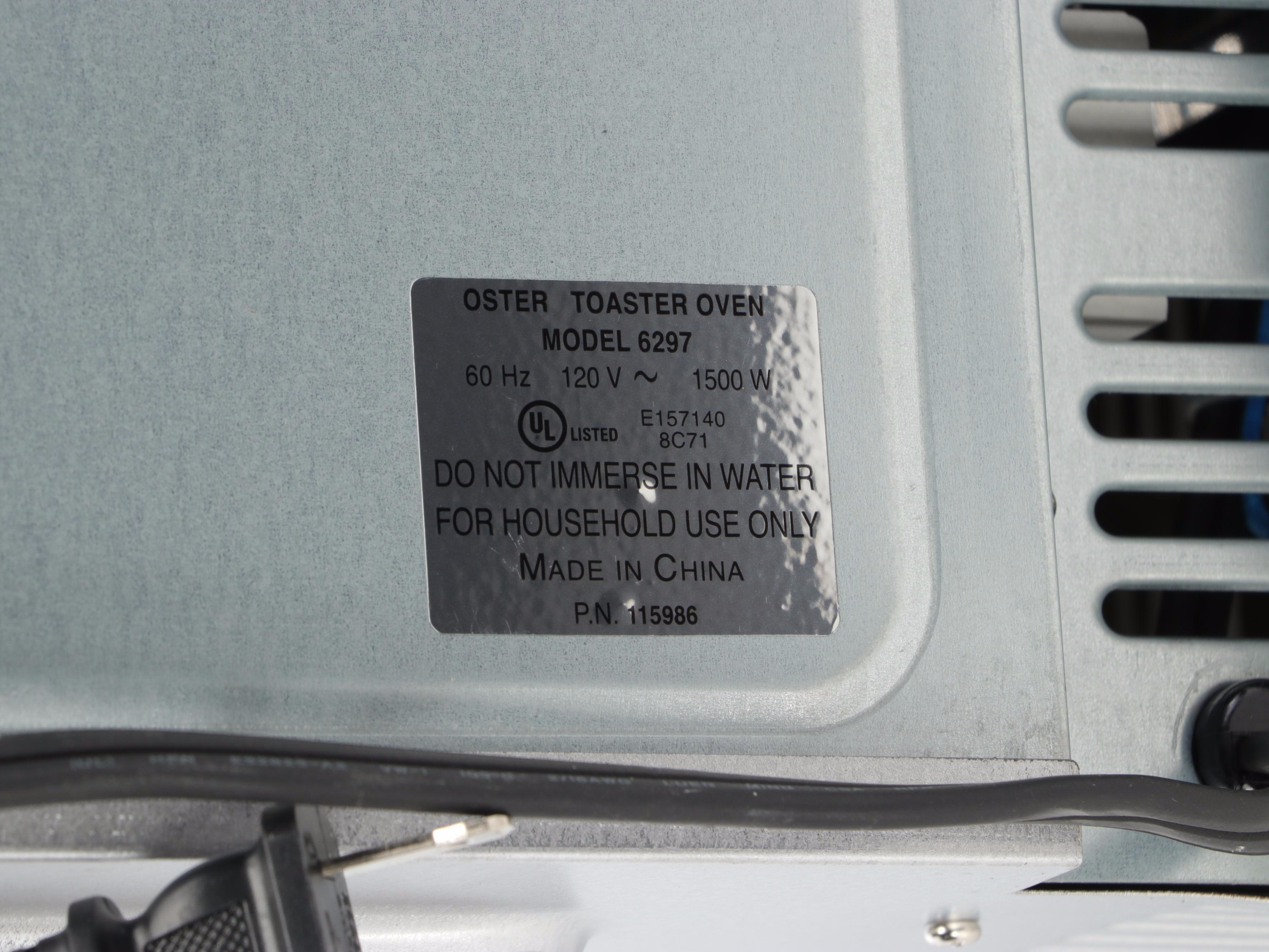 Oster 6297 Toaster Oven with Graham Kerr's M.E.V. Pan Set