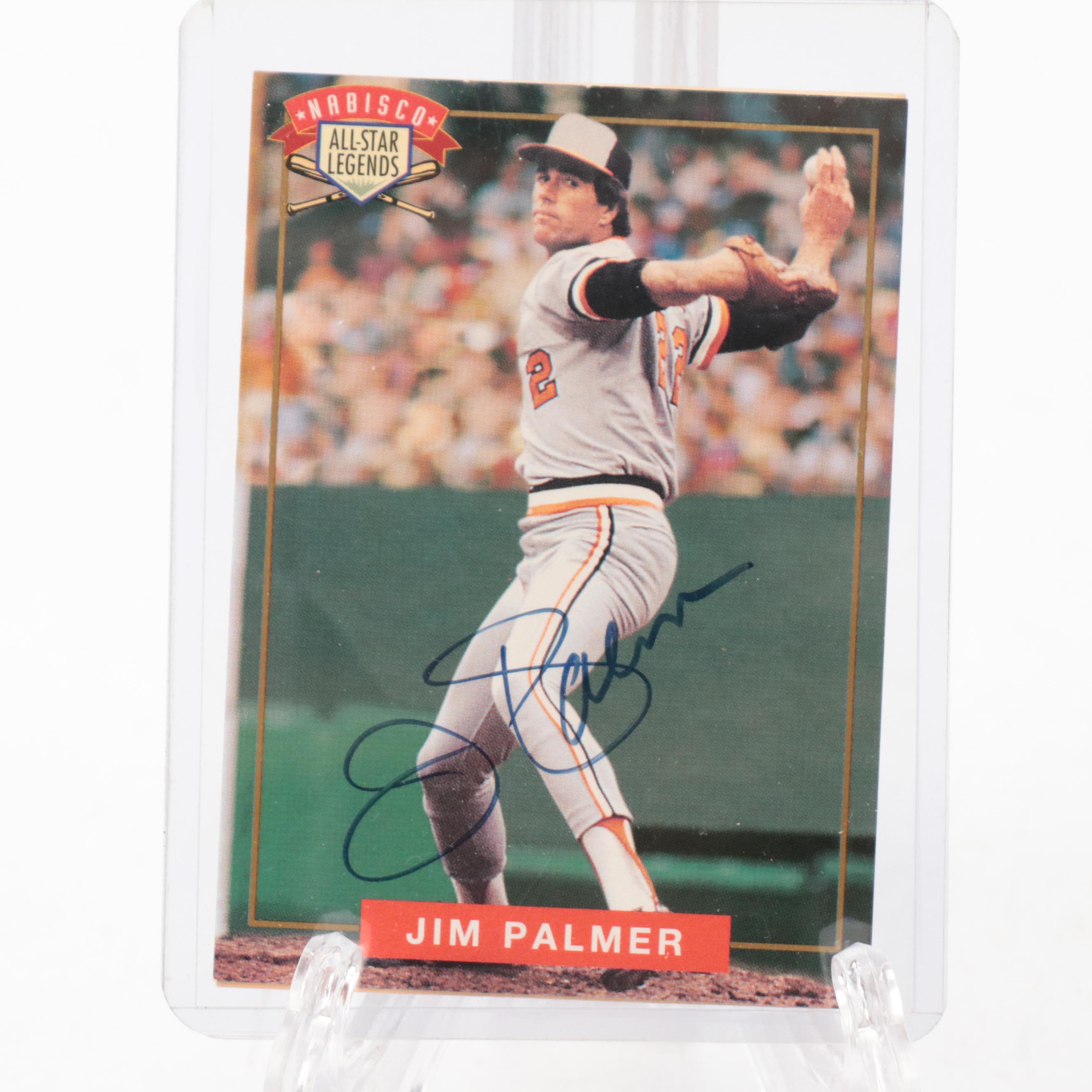 Brooks Robinson Signed Salvino Figurine with Jim Palmer Signed Card and More