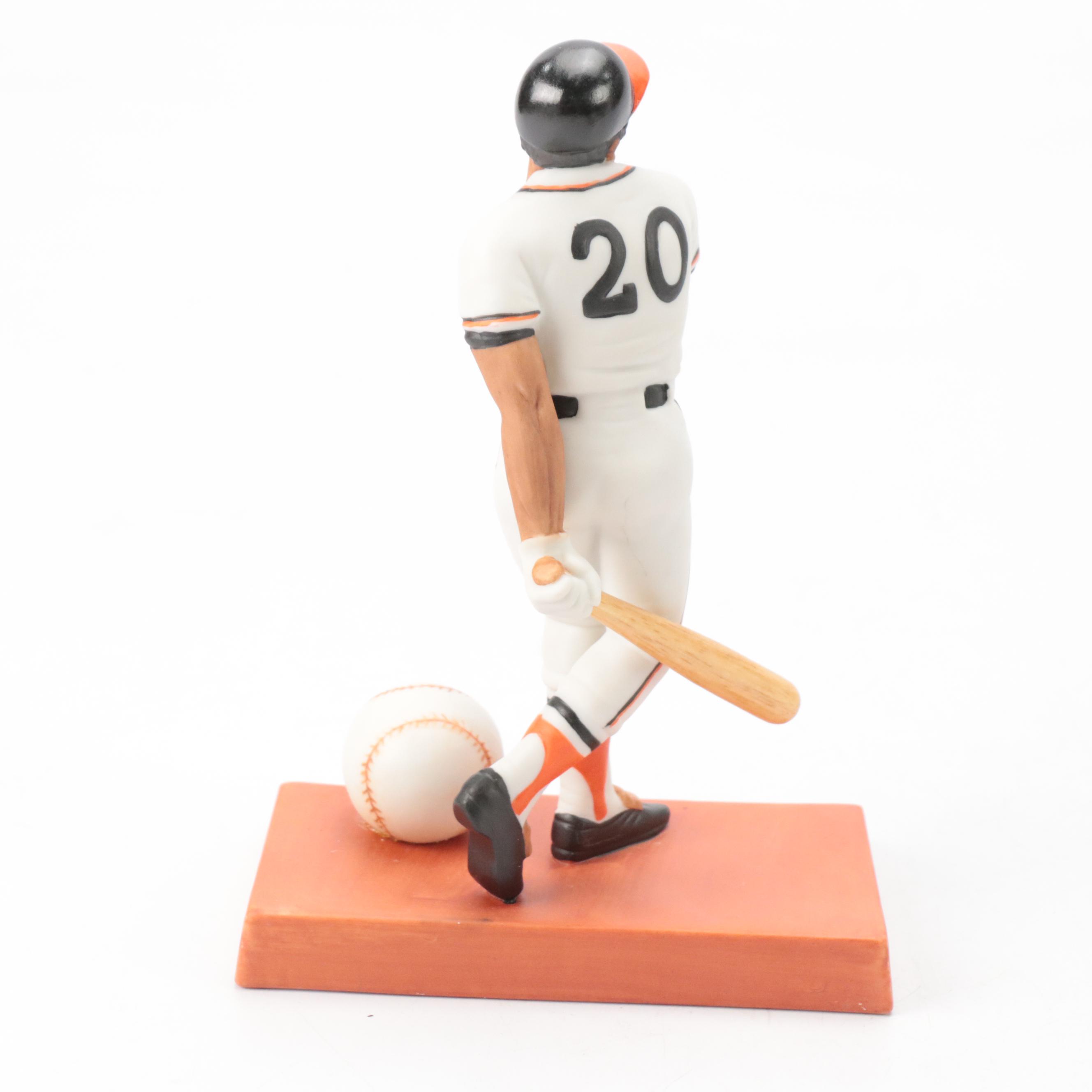 Brooks Robinson Signed Salvino Figurine with Jim Palmer Signed Card and More