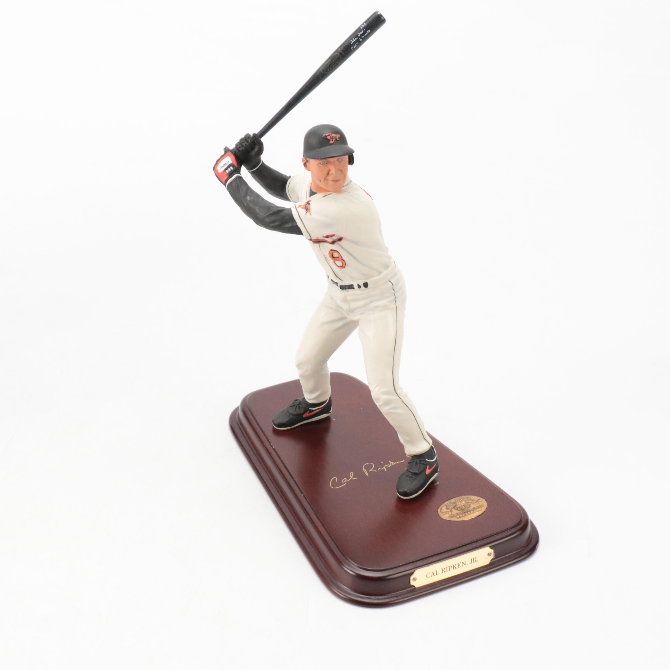 Brooks Robinson Signed Salvino Figurine with Jim Palmer Signed Card and More