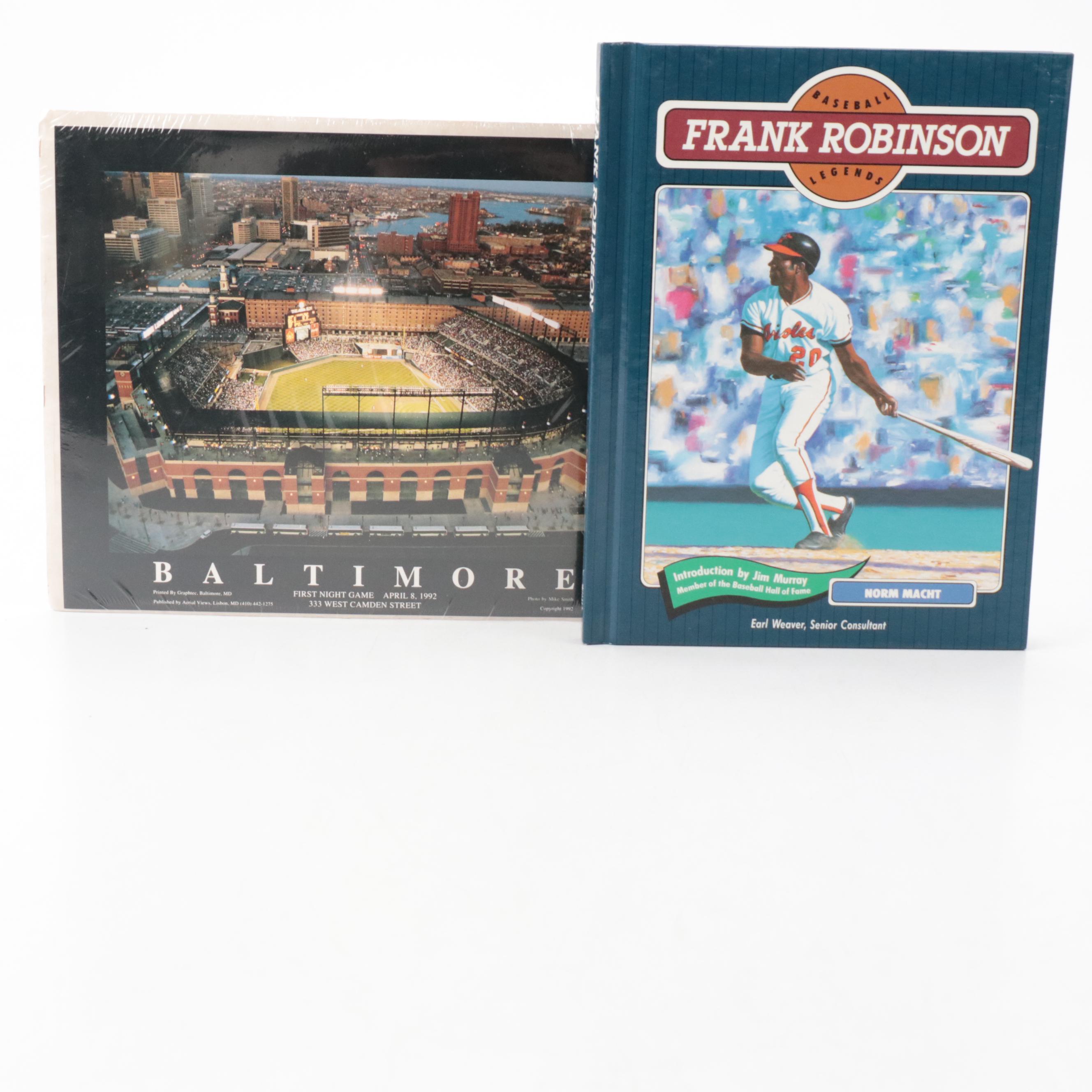 Brooks Robinson Signed Salvino Figurine with Jim Palmer Signed Card and More