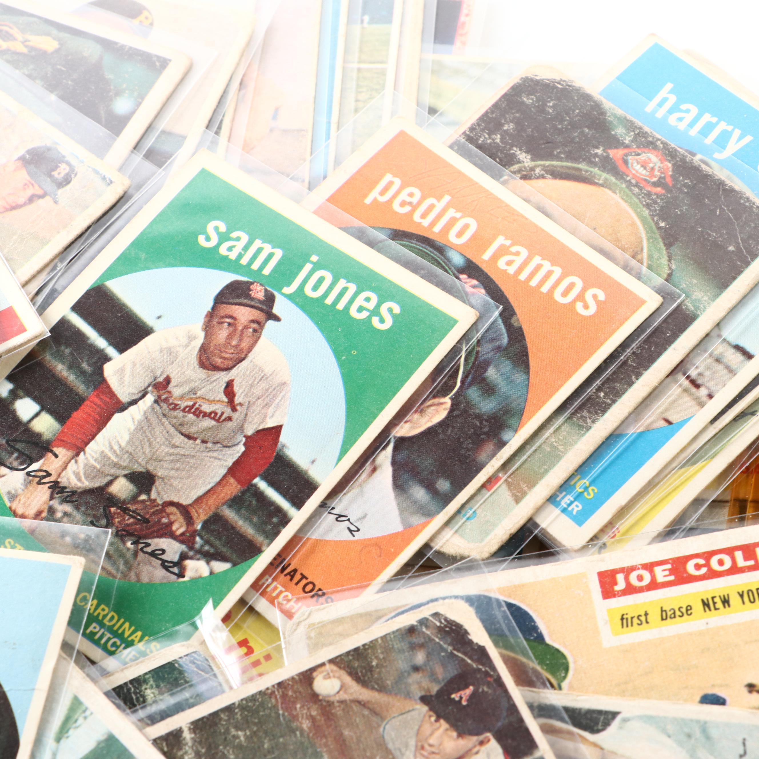 Topps and Bowman Baseball Cards Featuring Ernie Banks and More, 1950s–1960s