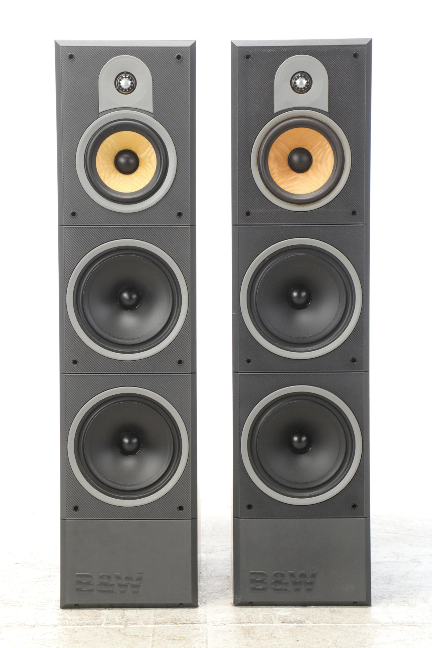 B&W DM 640 Home Theater Speakers with Atacama Stands | EBTH