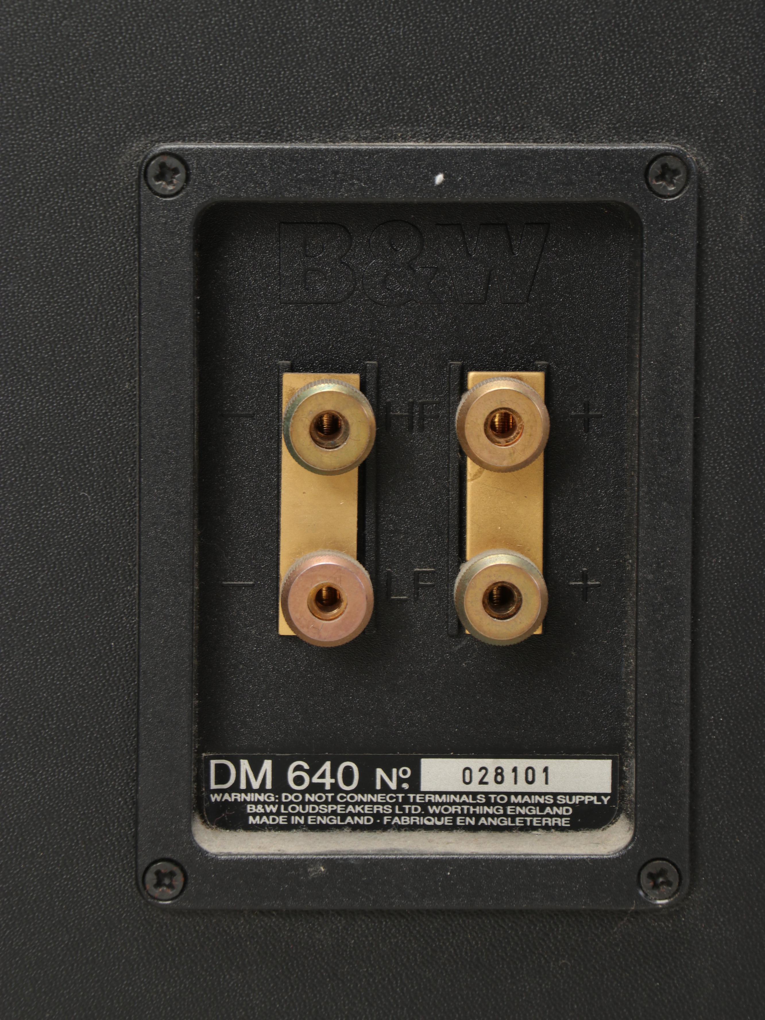 B&W DM 640 Home Theater Speakers with Atacama Stands