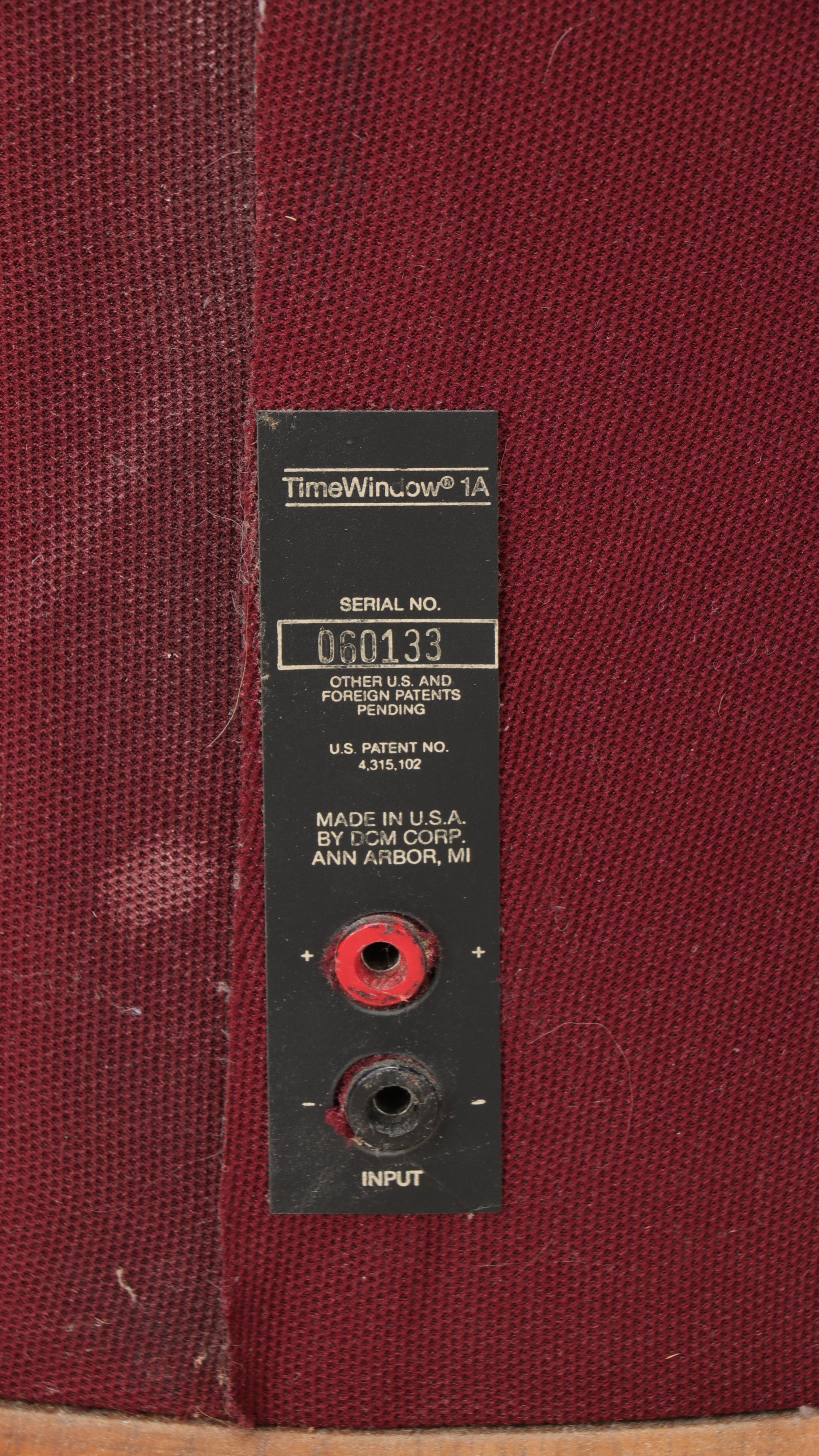 DCM Time Window 1A Loudspeaker System, Late 20th Century