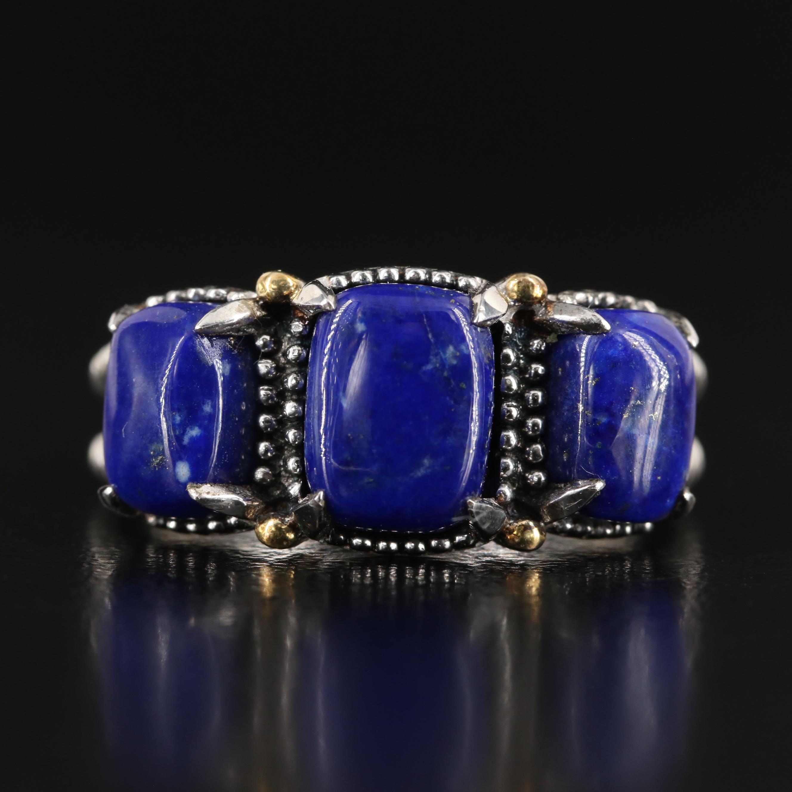 Sterling Lapis Lazuli Ring