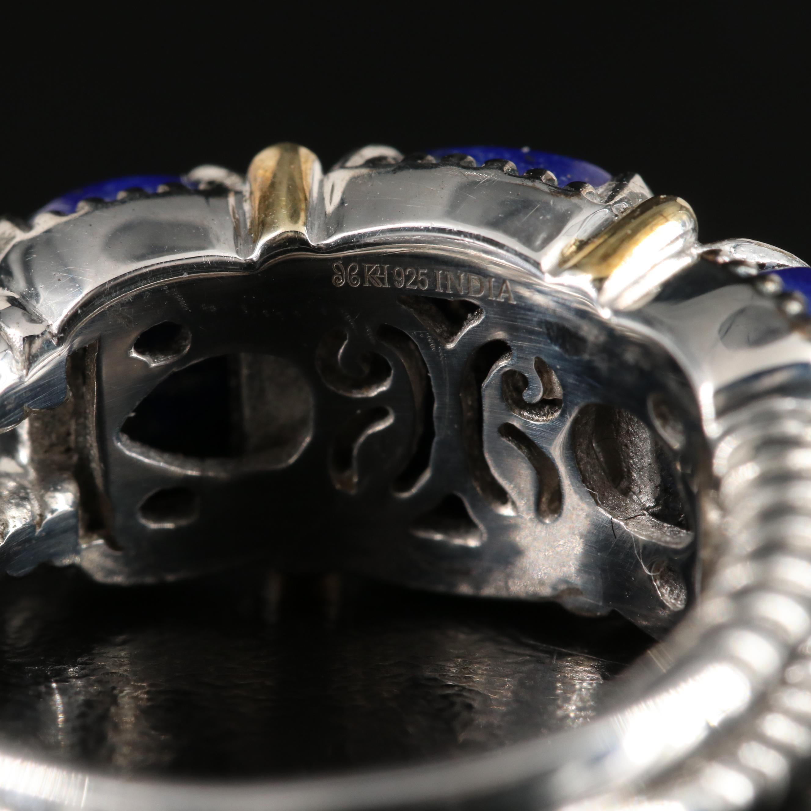 Sterling Lapis Lazuli Ring