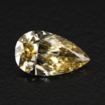 Loose 1.26 CT Lab Grown Fancy Intense Yellow Diamond
