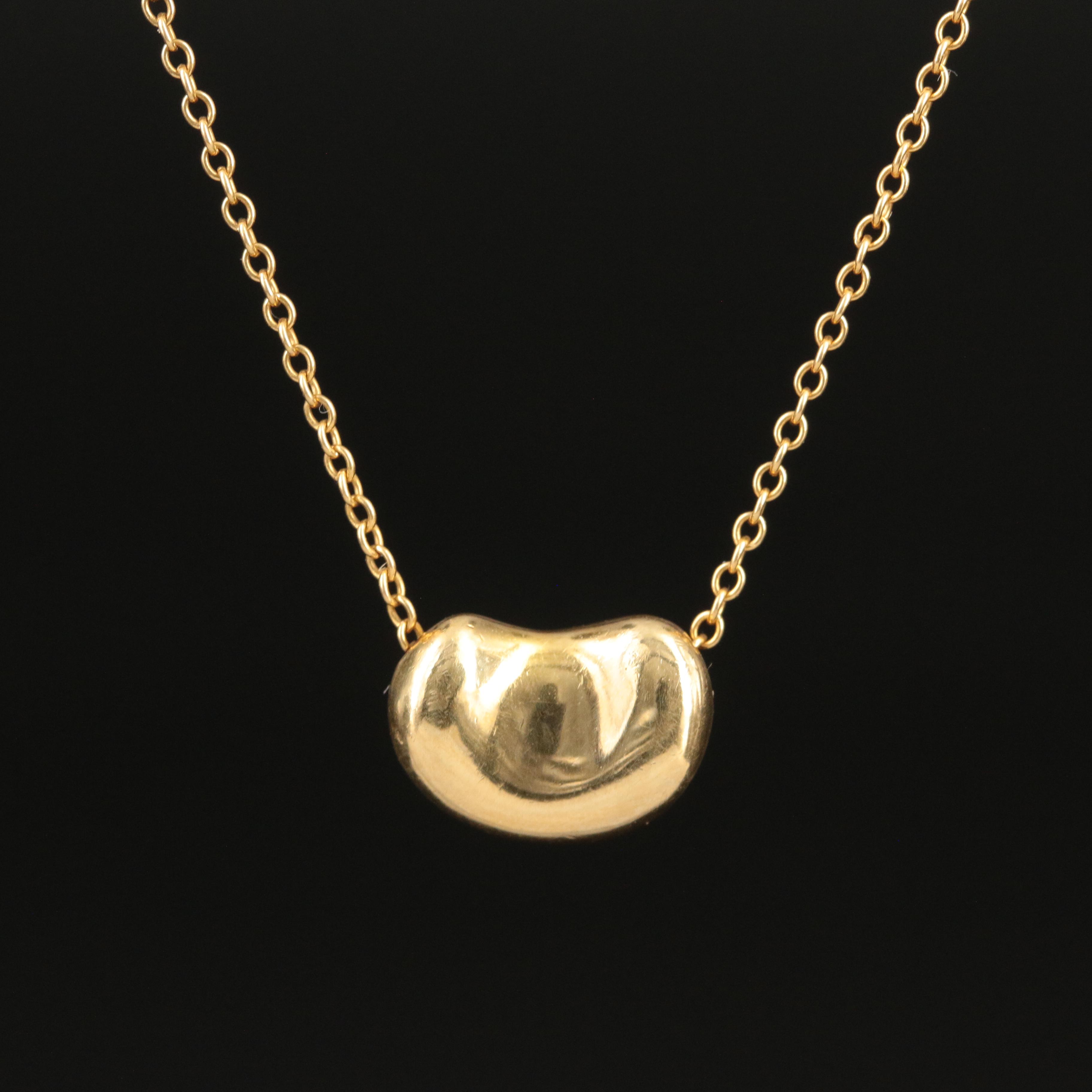 Elsa Peretti for Tiffany & Co. 18K Bean Necklace