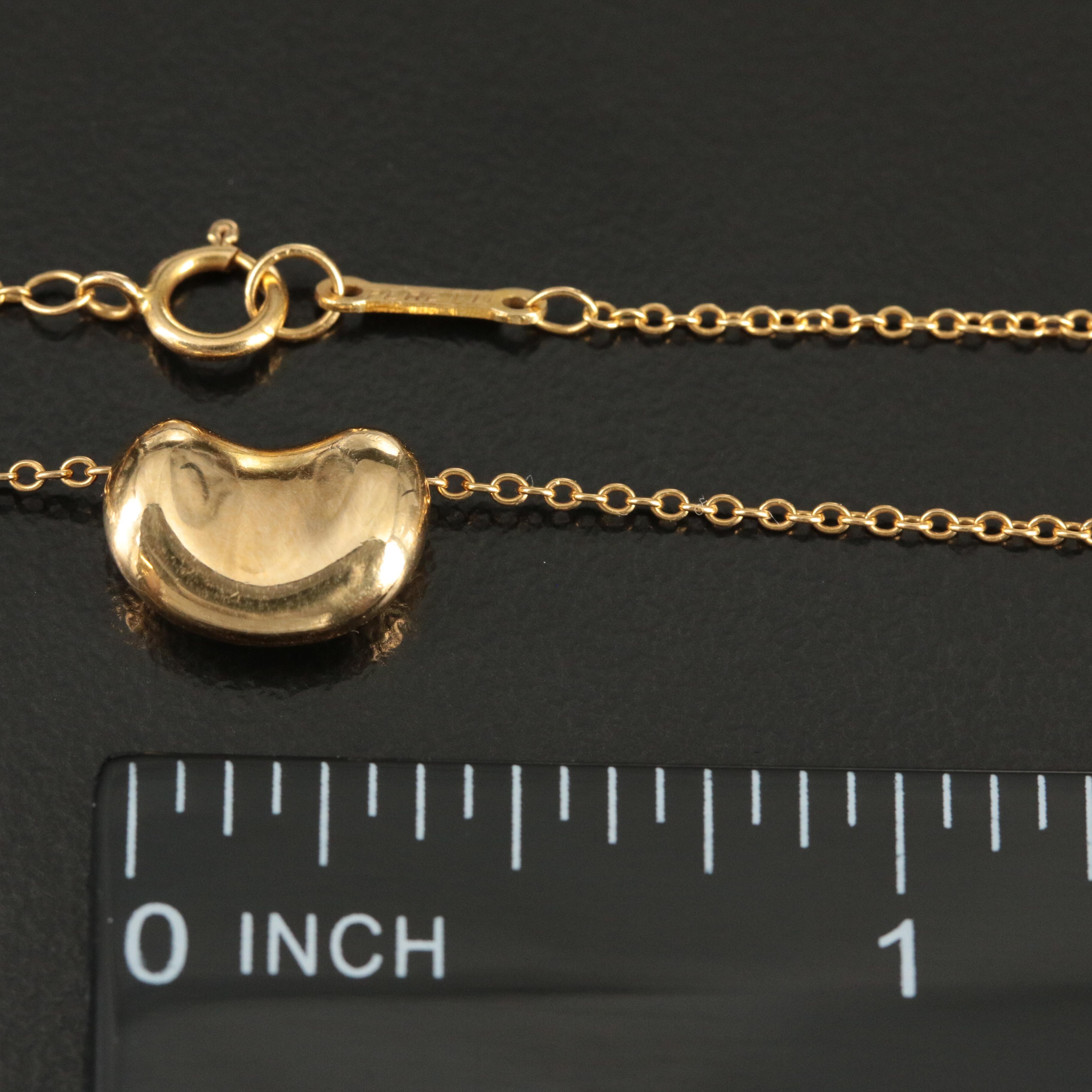 Elsa Peretti for Tiffany & Co. 18K Bean Necklace