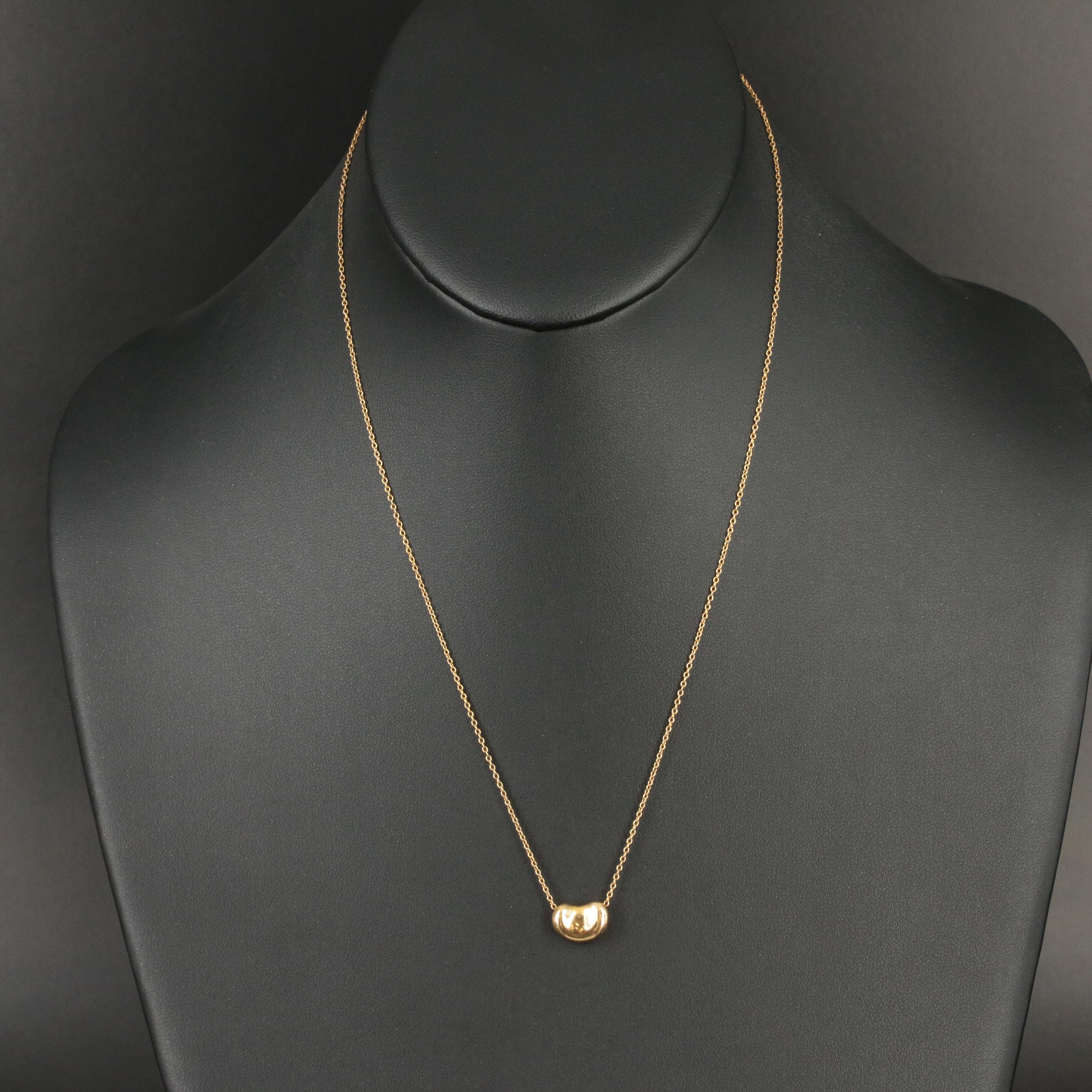 Elsa Peretti for Tiffany & Co. 18K Bean Necklace