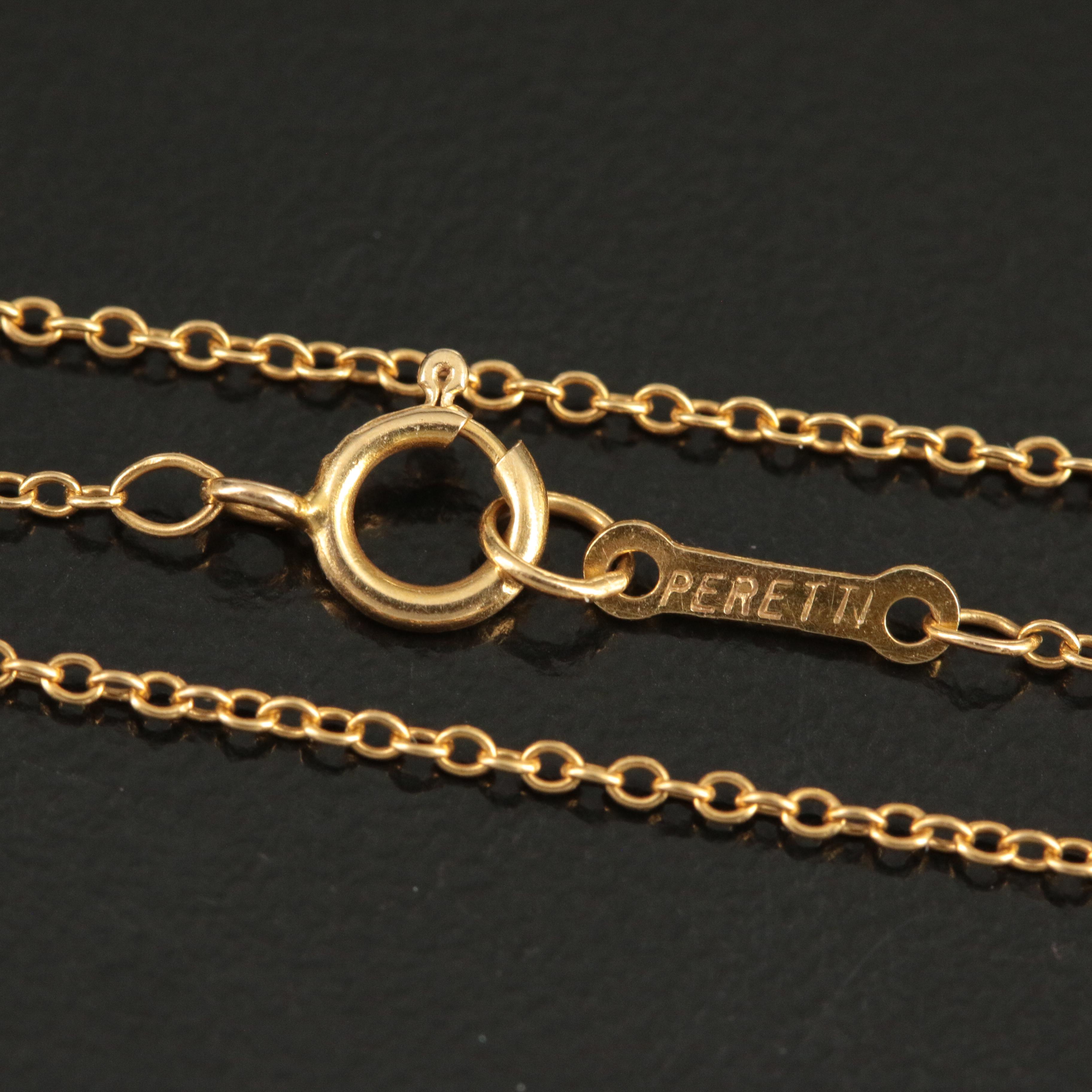 Elsa Peretti for Tiffany & Co. 18K Bean Necklace