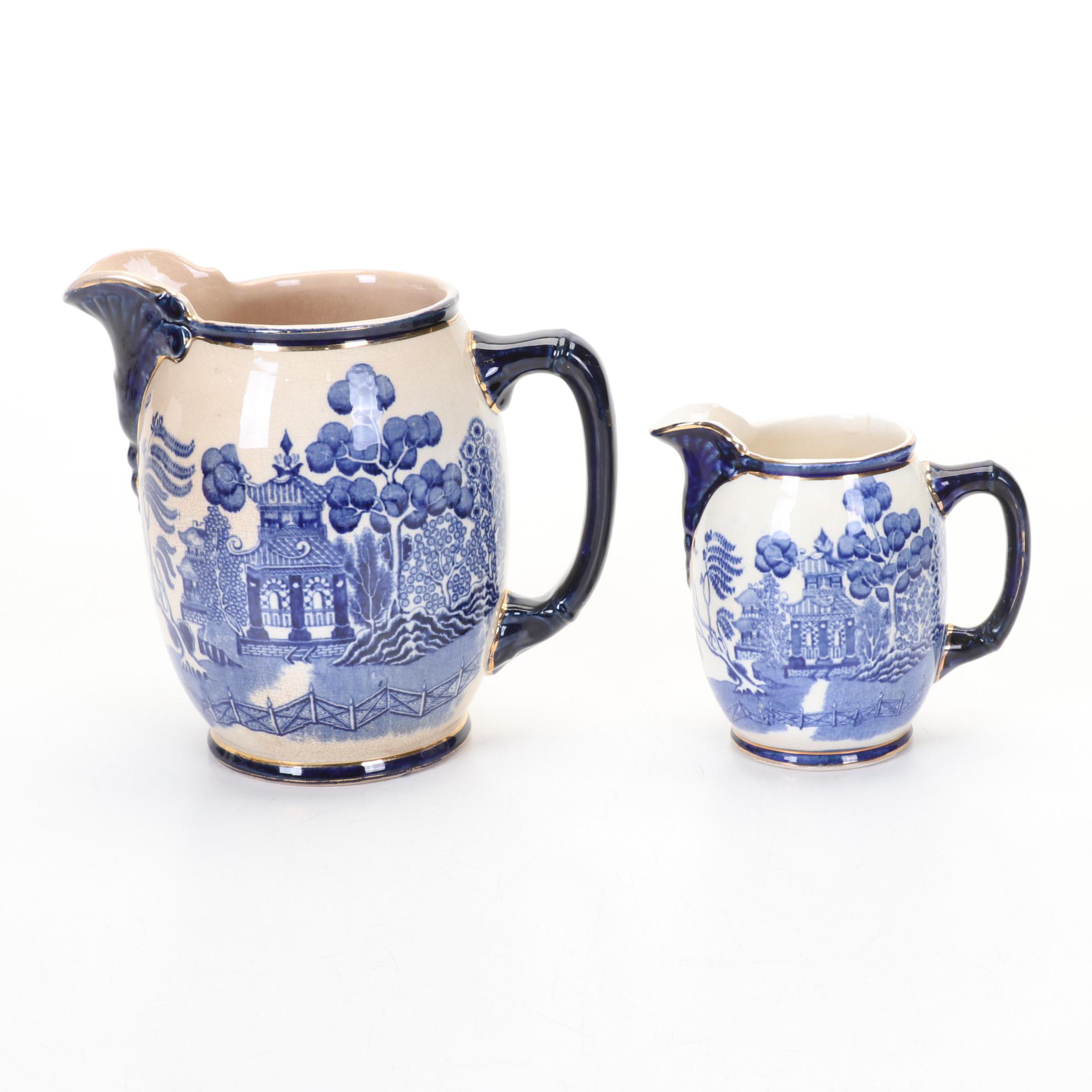 Buffalo China "Blue Willow" Dinnerware Service for Six