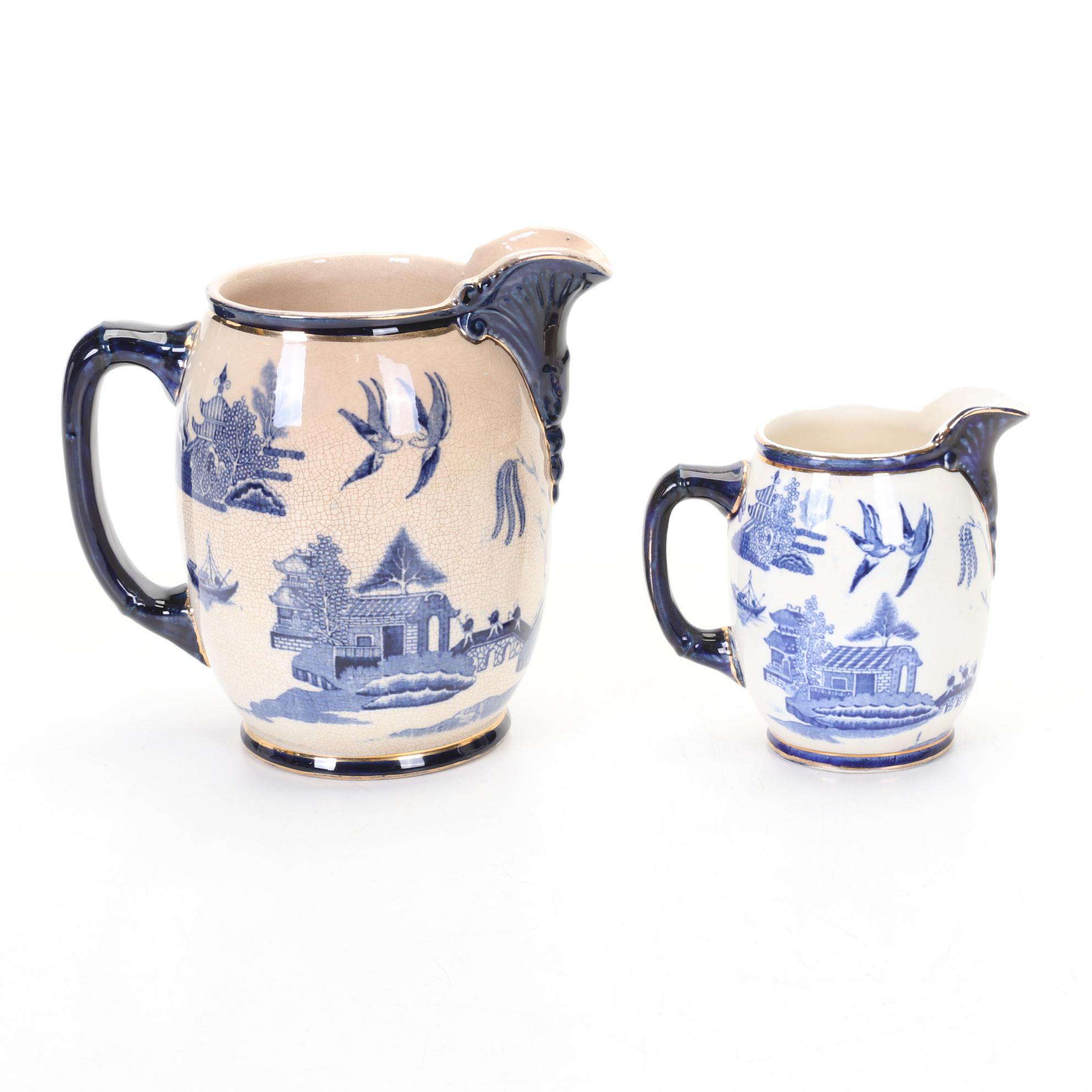 Buffalo China "Blue Willow" Dinnerware Service for Six