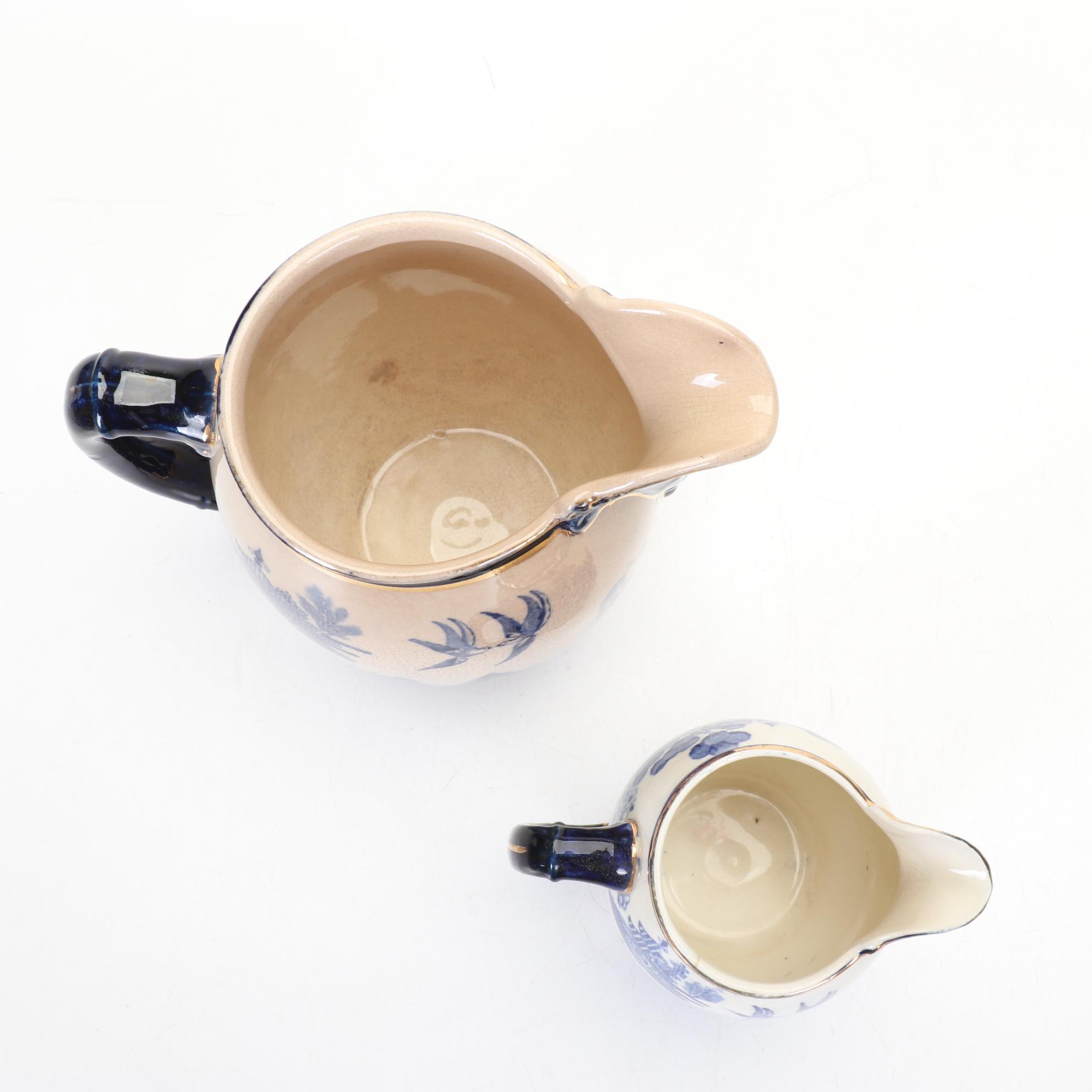 Buffalo China "Blue Willow" Dinnerware Service for Six