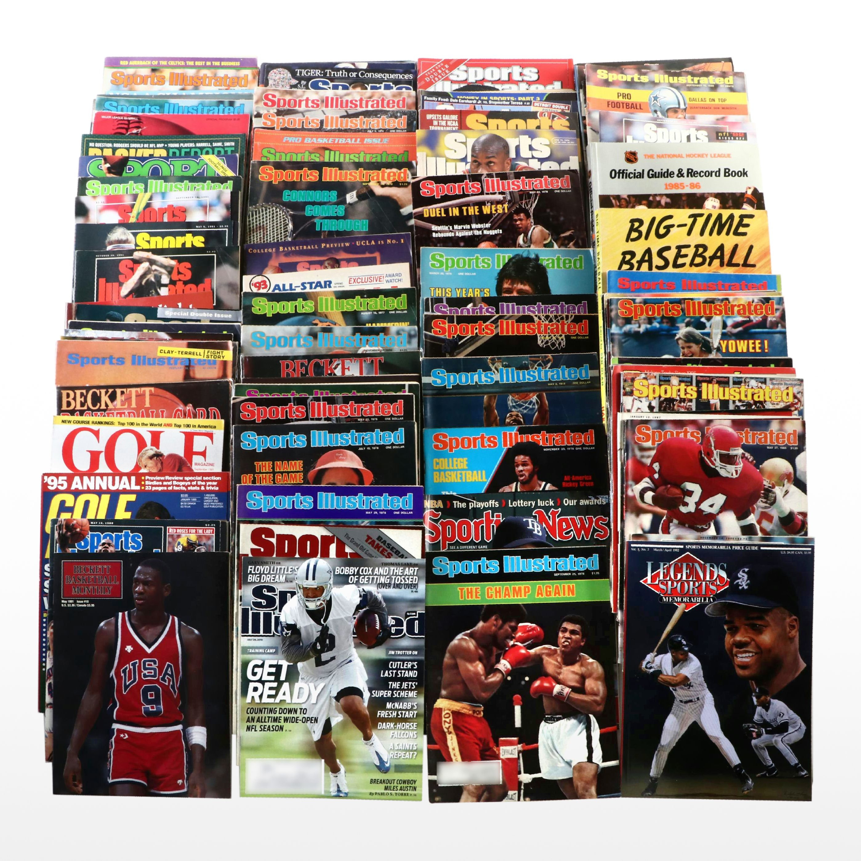 "Beckett," "Sports Illustrated," "Sporting News," and More Sports Magazines