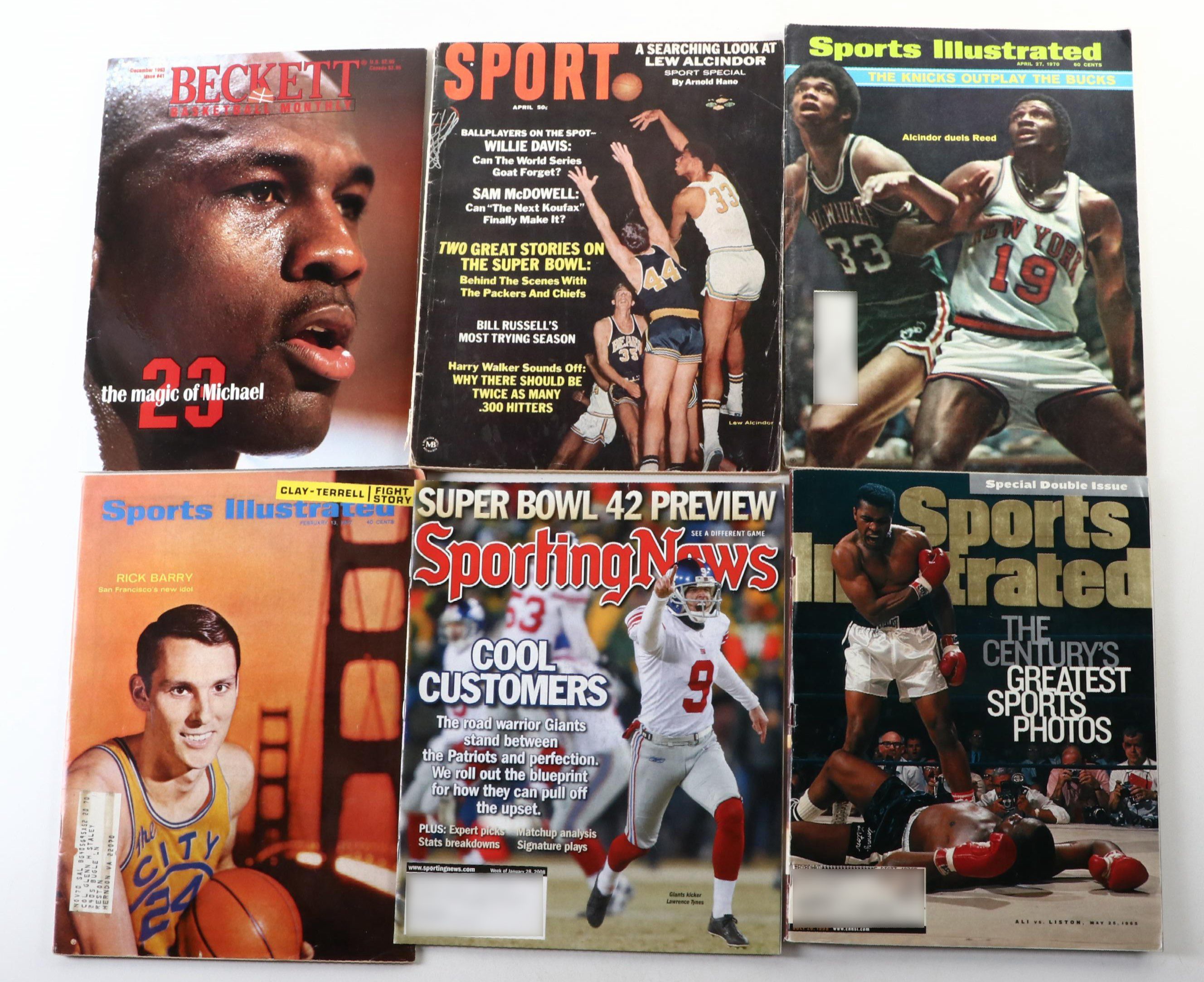 "Beckett," "Sports Illustrated," "Sporting News," and More Sports Magazines