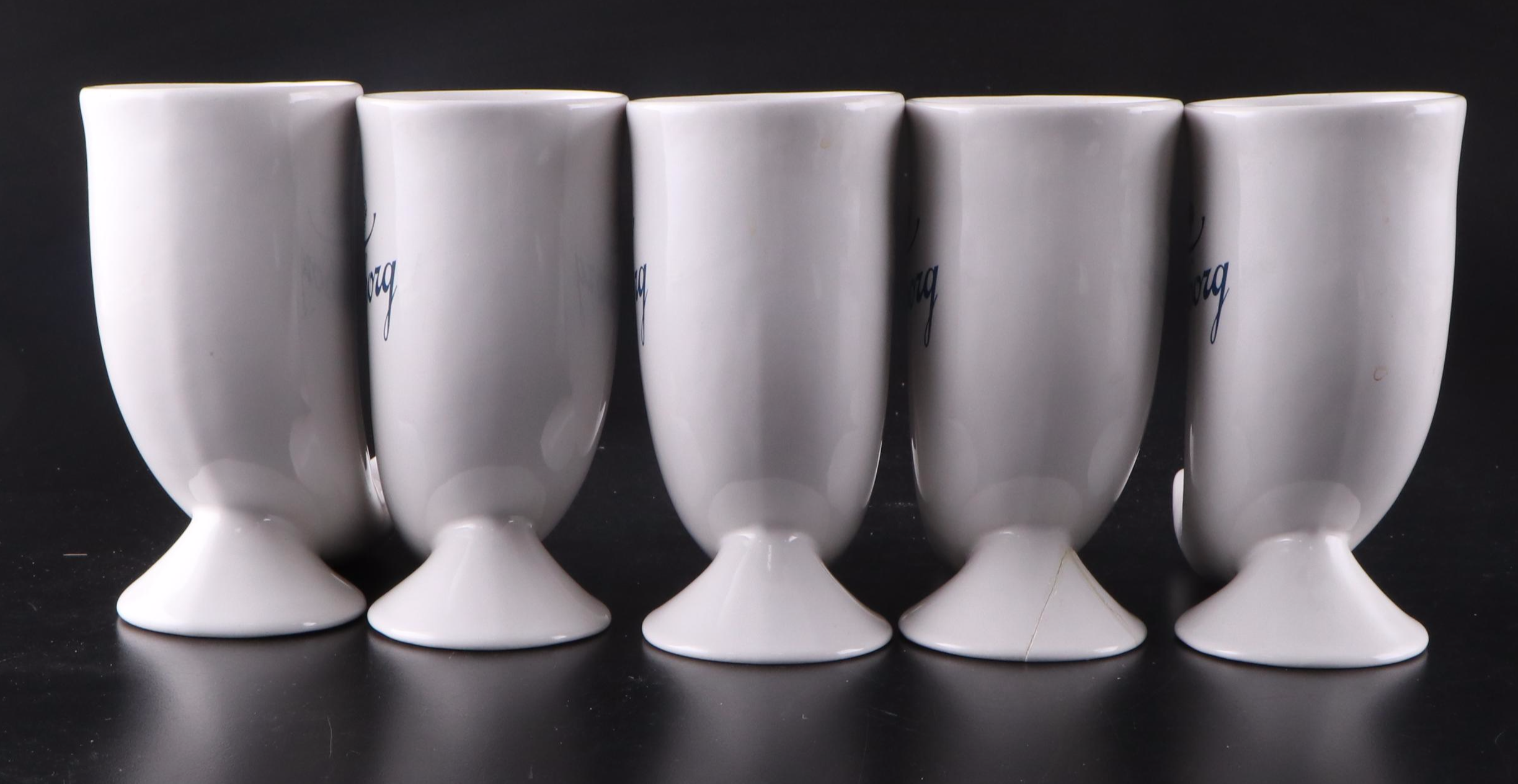 Tuborg Horn-Form Beer Mugs